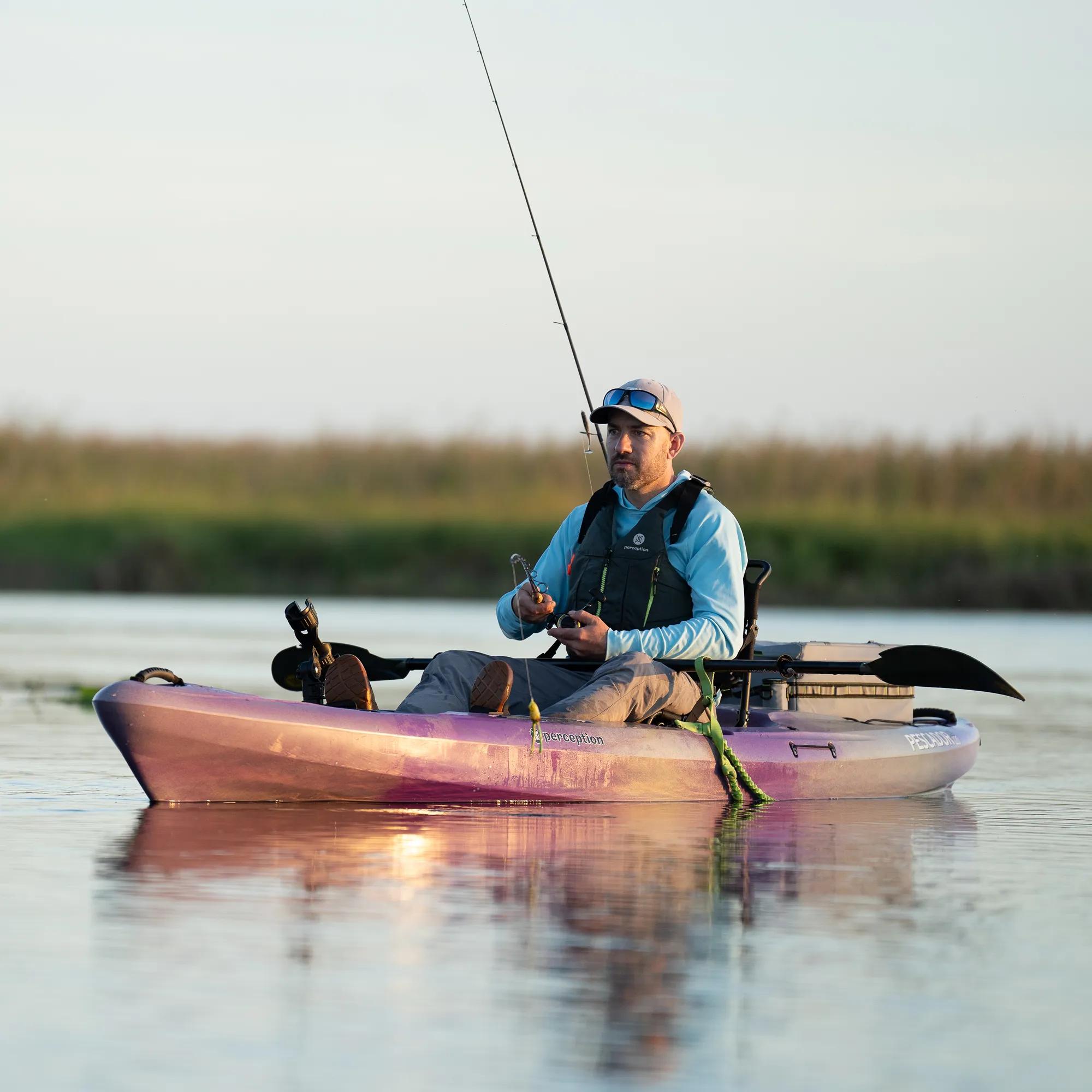 PERCEPTION - Pescador Pro 10.0 Fishing Kayak - Purple - 9350676205 - LIFE STYLE 1