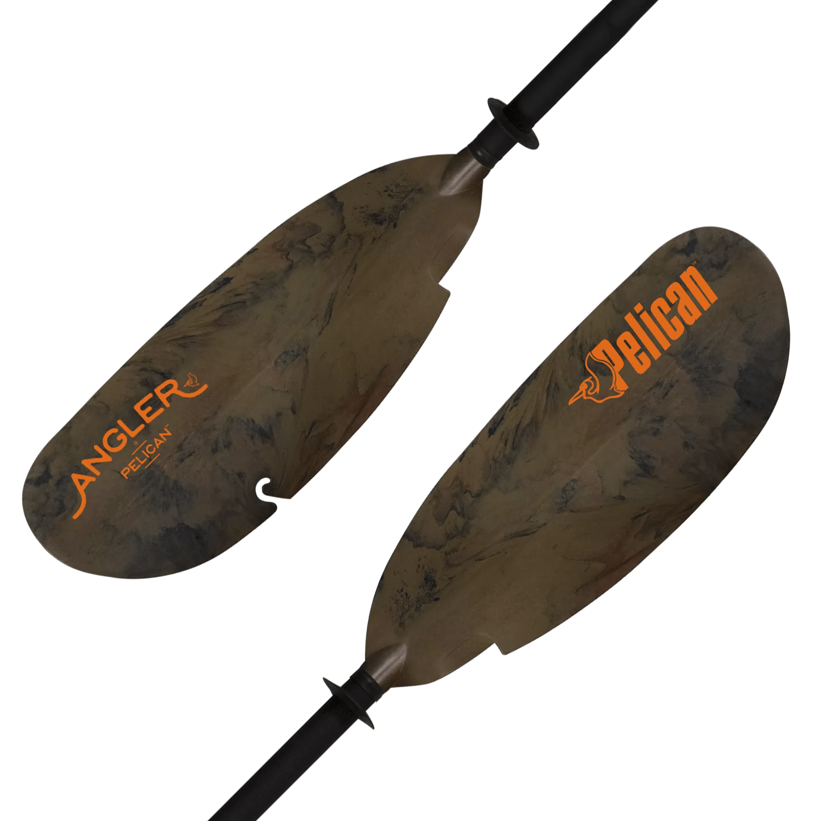 PELICAN - Pagaie de kayak de pêche Poseidon Angler de 250 cm (98,4 po) - Brown - PS1351-00 - ISO 