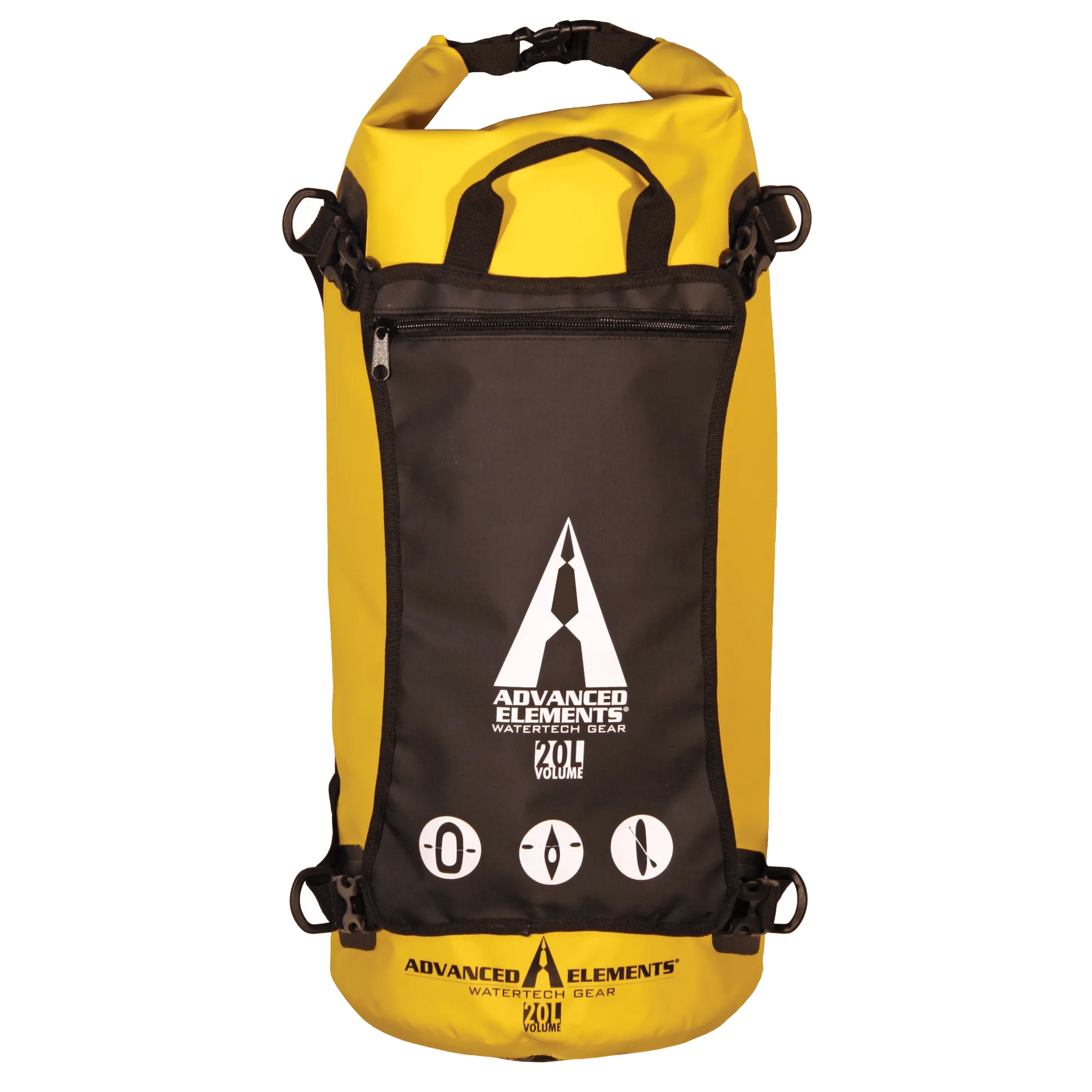 ADVANCED ELEMENTS - Sacs étanches avec ouverture à enroulement Stashpak – 20 L - Yellow - AE3507 - ISO