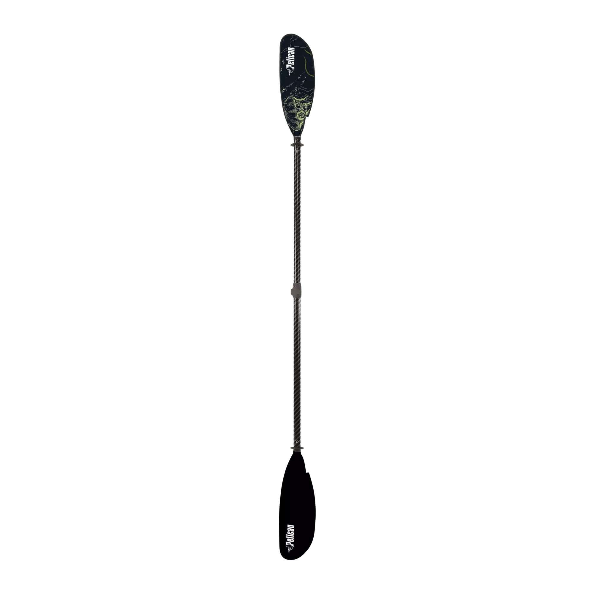 PELICAN - Pagaie de kayak réglable Symbiosa de 240 à 250 cm (94,5 à 98,4 po) - Black - PS1971-00 - TOP