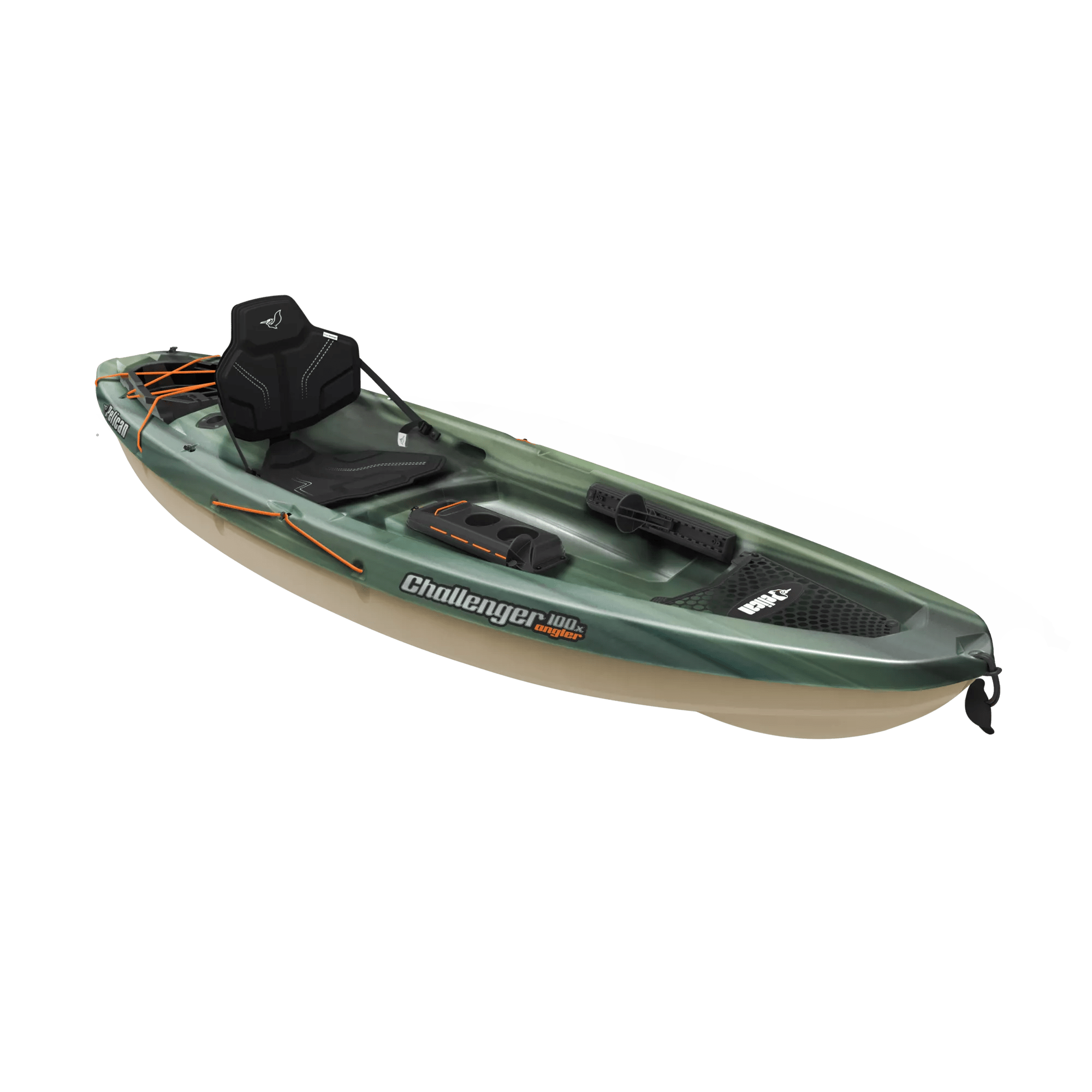PELICAN - Challenger 100X Angler Fishing Kayak - Grey - MBF10P203 - ISO 