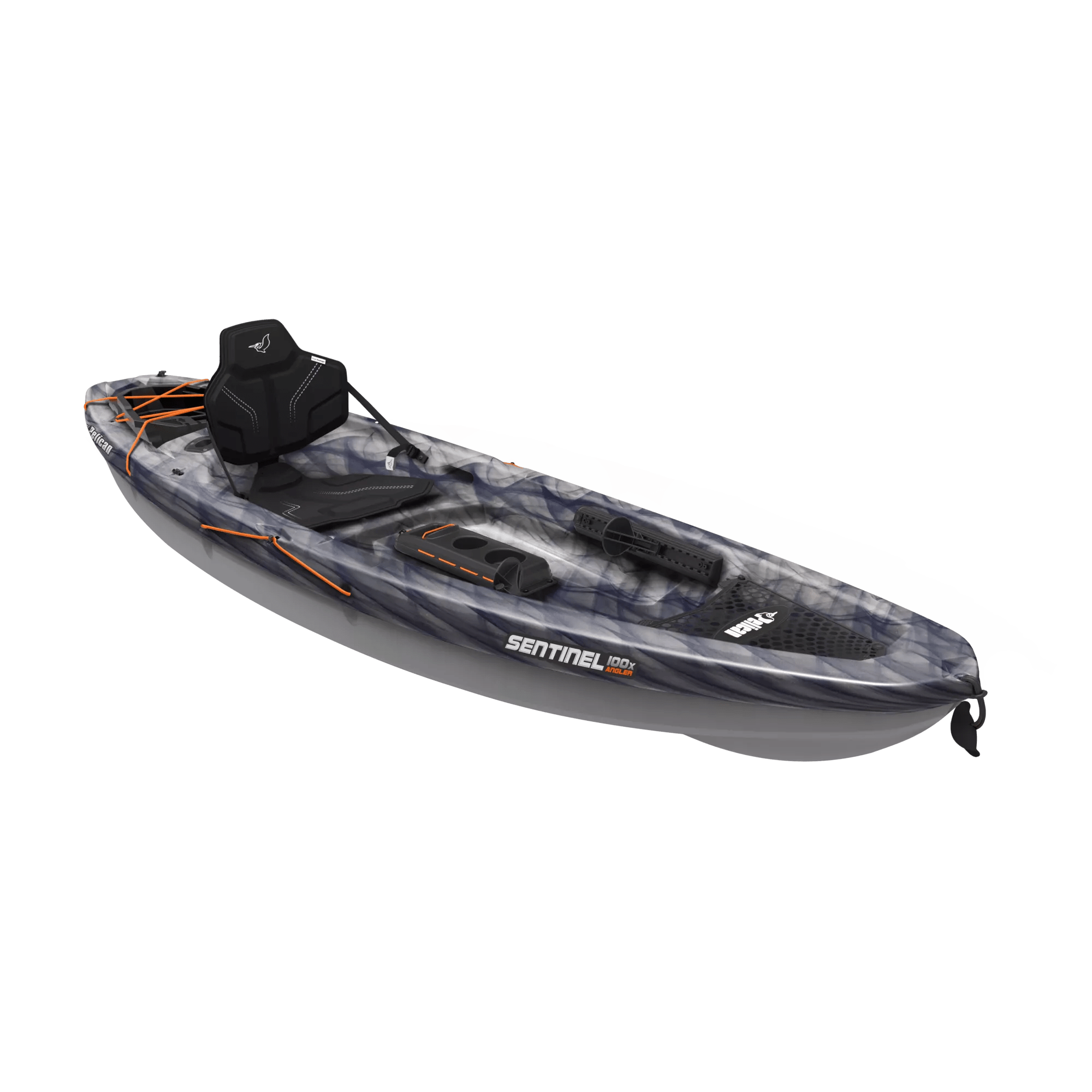 PELICAN - Sentinel 100X Angler Fishing Kayak - Black - MBF10P104-00 - ISO 