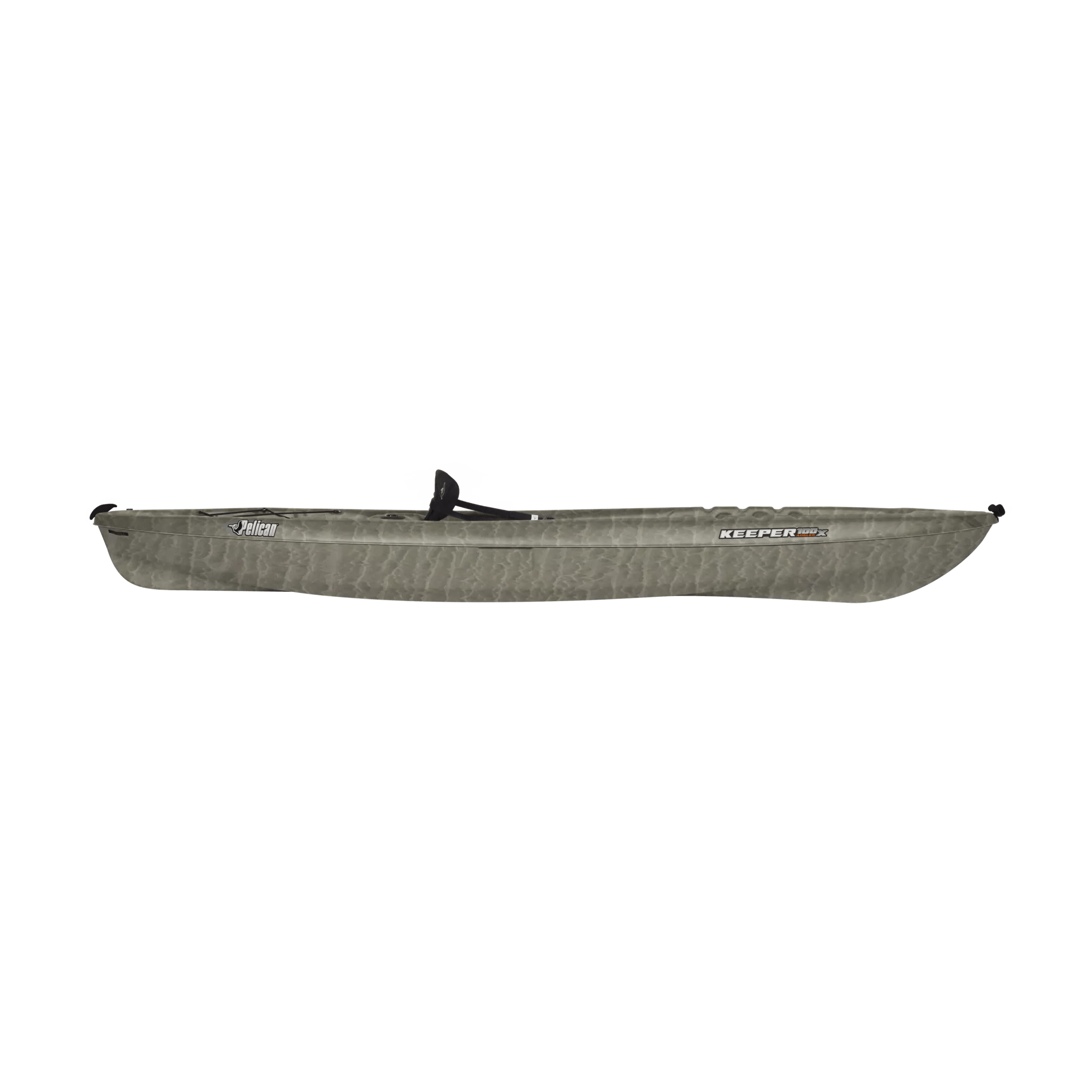 PELICAN - Keeper 100X Angler Fishing Kayak - Discontinued color/model - Grey - KVF10P170 - SIDE