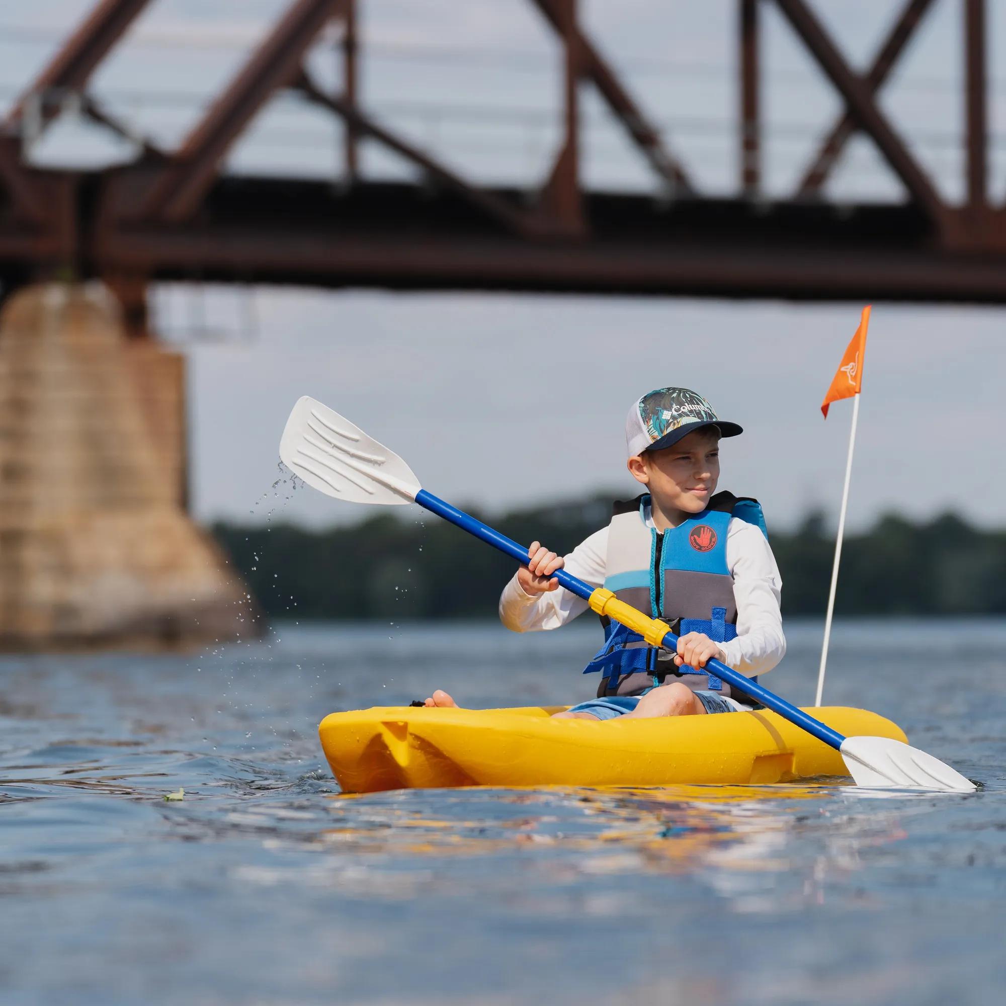 PELICAN - Solo Kids Kayak with Paddle - Discontinued color/model - Orange - KOS06P102-00 - LIFE STYLE 1