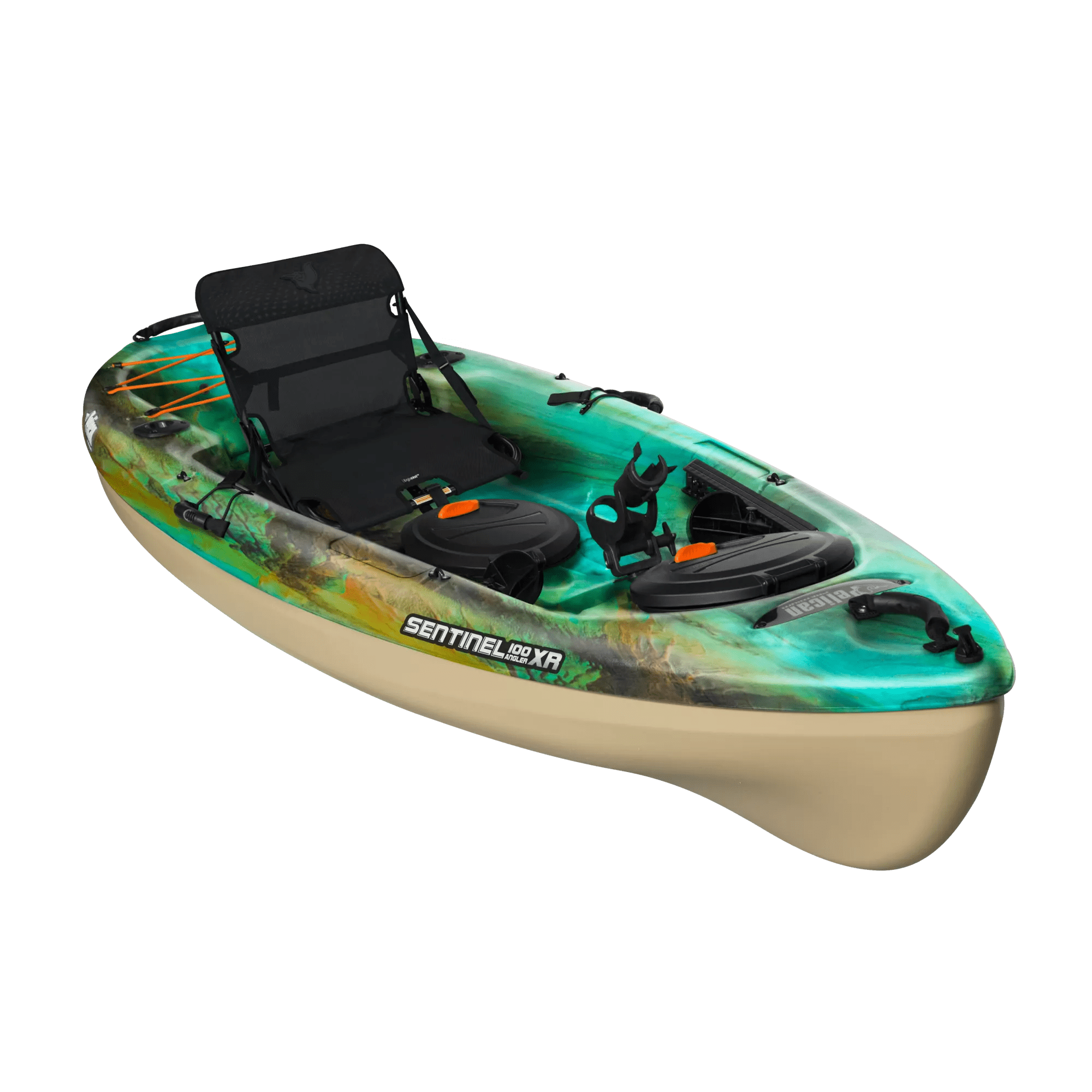 PELICAN - Kayak de pêche Sentinel 100XR Angler - Green - KBP10P100 - ISO 
