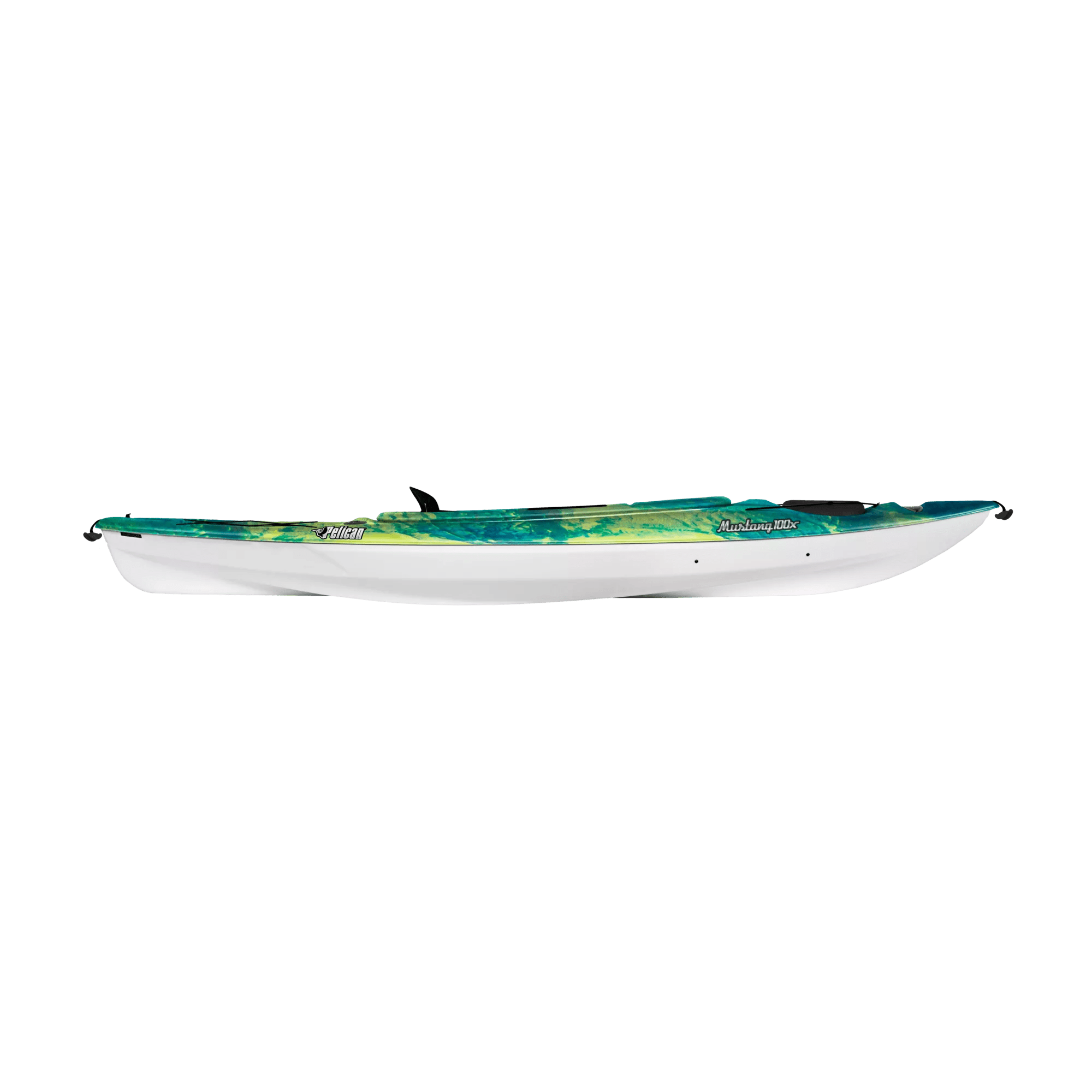 PELICAN - Mustang 100X Recreational Kayak - Grey - KYF10P102 - SIDE