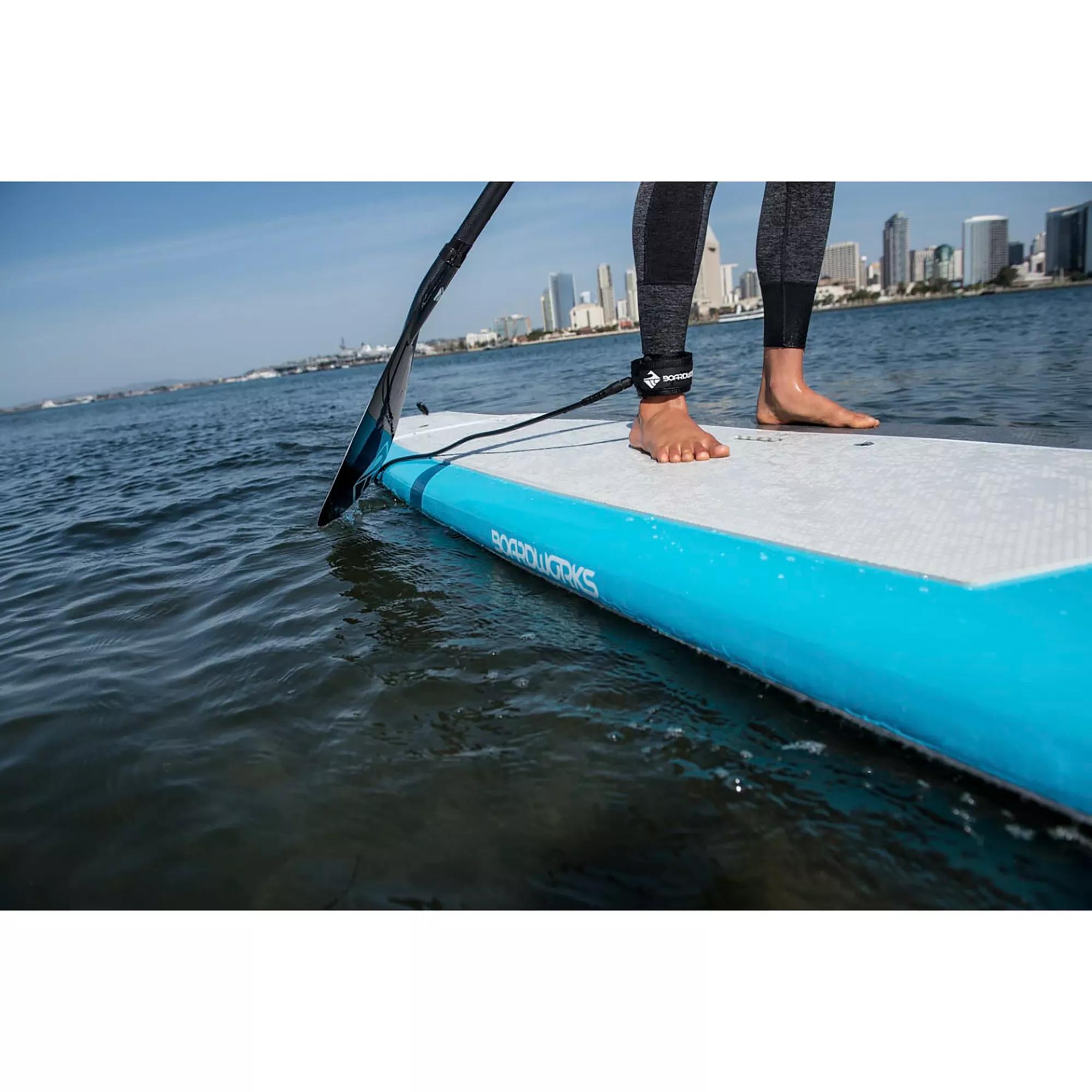 BOARDWORKS - 10' Paddle Board Leash - Black - 848201015849 - LIFE STYLE 1