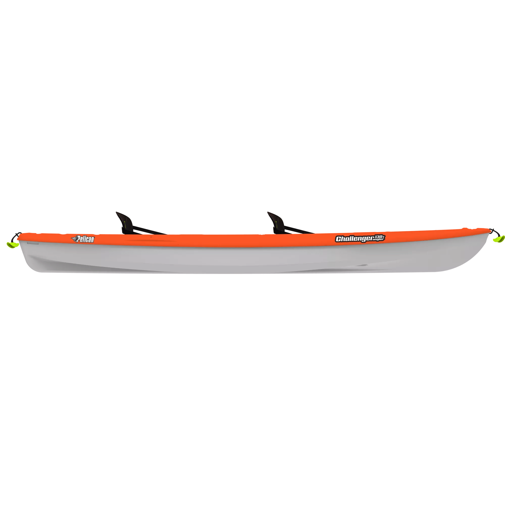 PELICAN - Challenger 130T Angler Tandem Kayak - Orange - KUA13P108 - SIDE