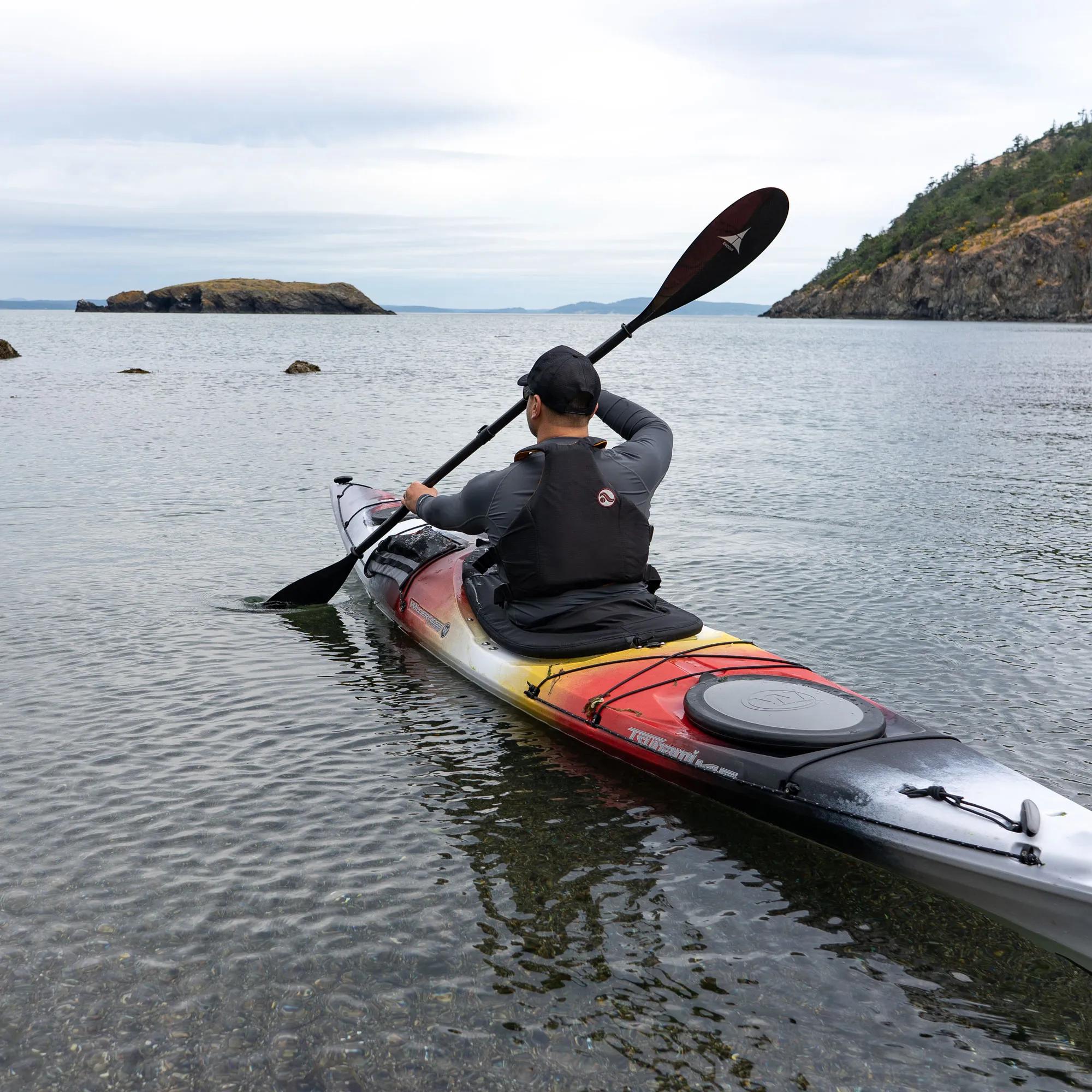 WILDERNESS SYSTEMS - Tsunami 145 Day Touring Kayak with Rudder - Discontinued color/model - Red - 9720468171 - LIFE STYLE 1