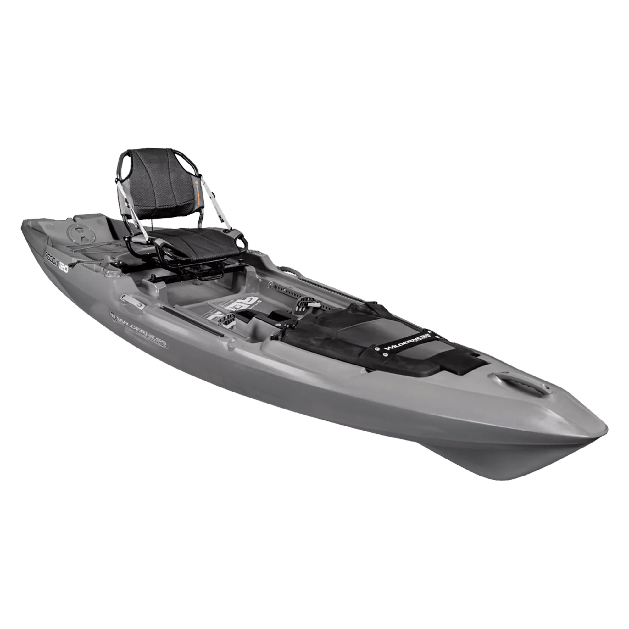 WILDERNESS SYSTEMS - Recon 120 Fishing Kayak - Grey - 9751100153 - ISO 