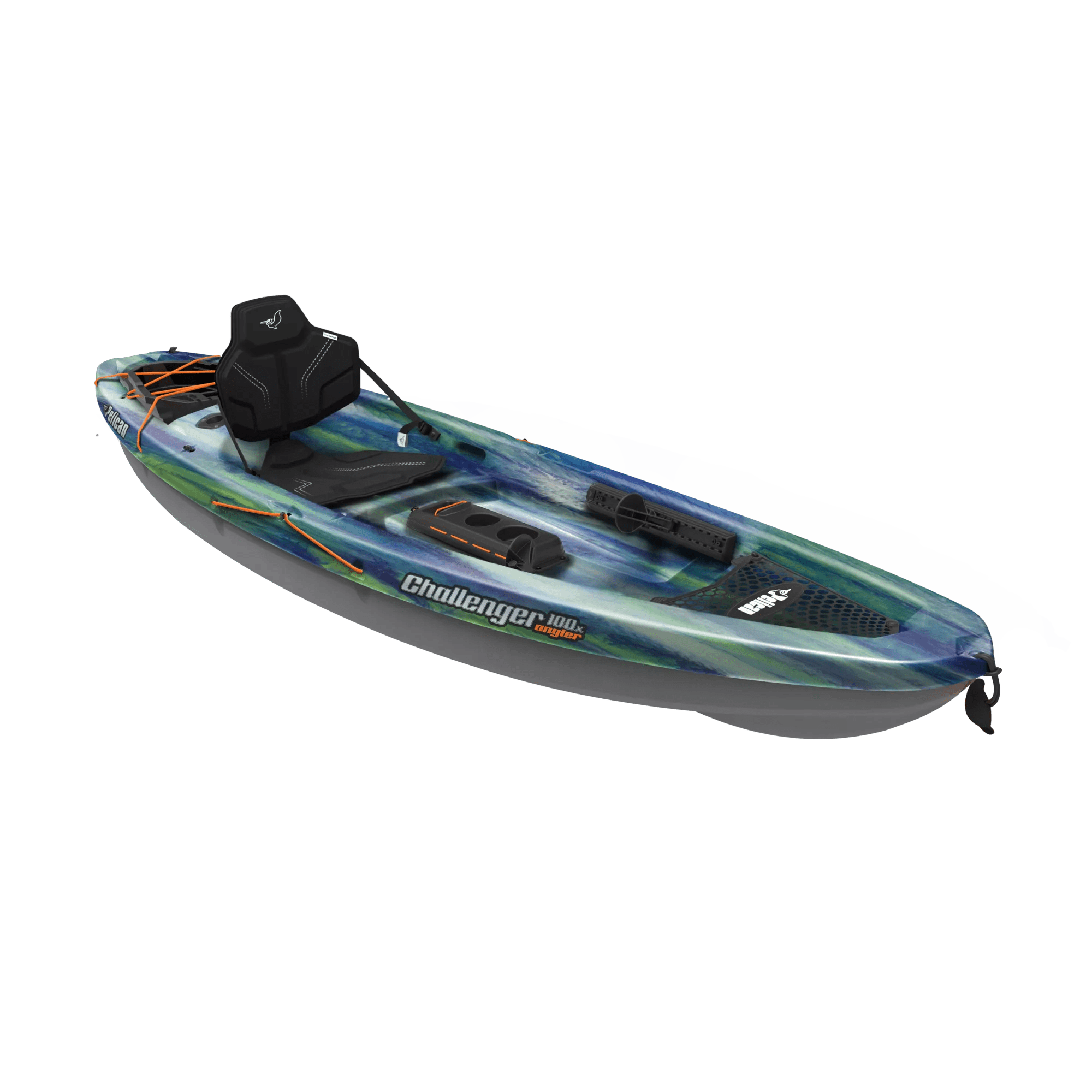 PELICAN - Challenger 100X Angler Fishing Kayak - Green - MBF10P303 - ISO 