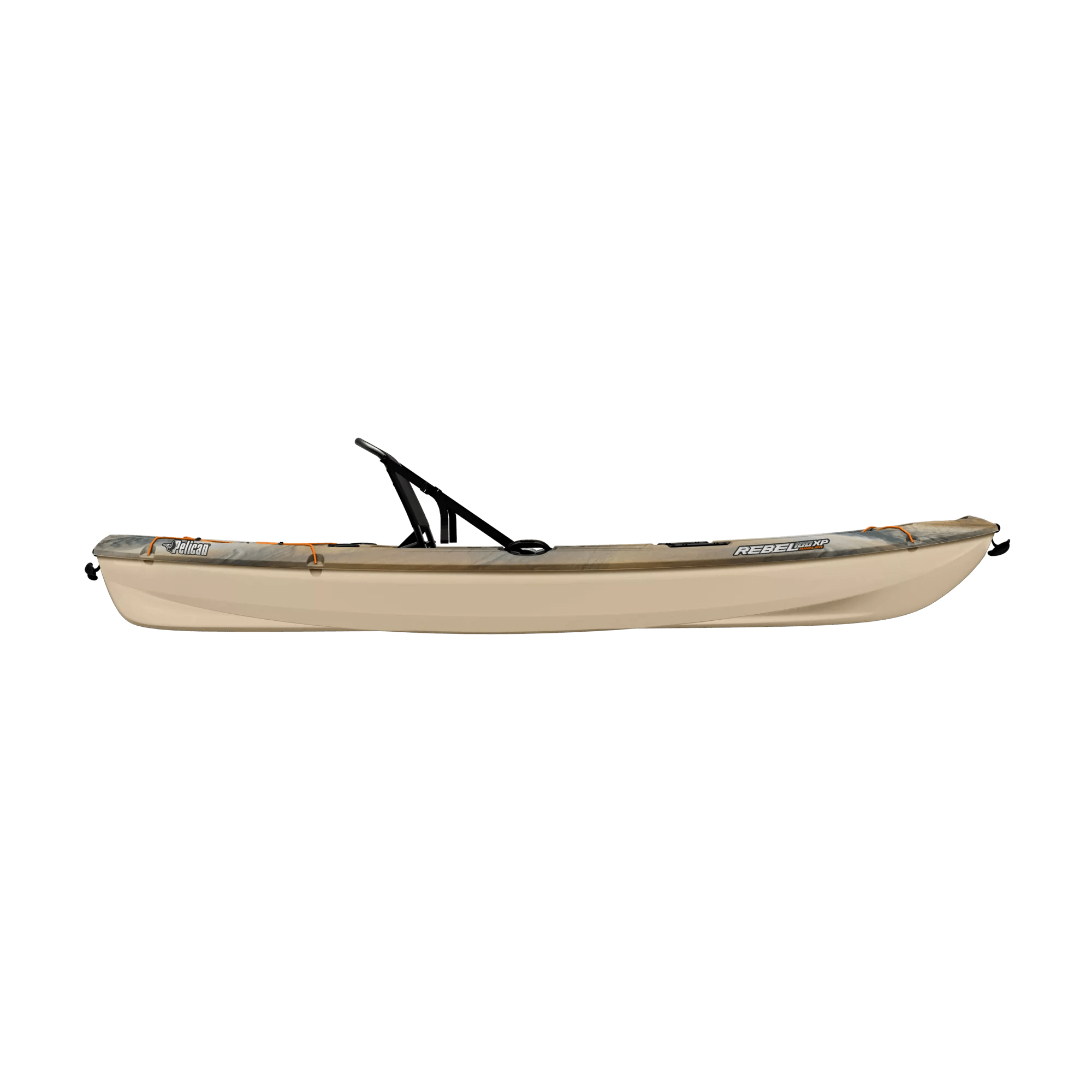 PELICAN - Rebel 100XP Angler Fishing Kayak - Grey - MGF10P301 - SIDE