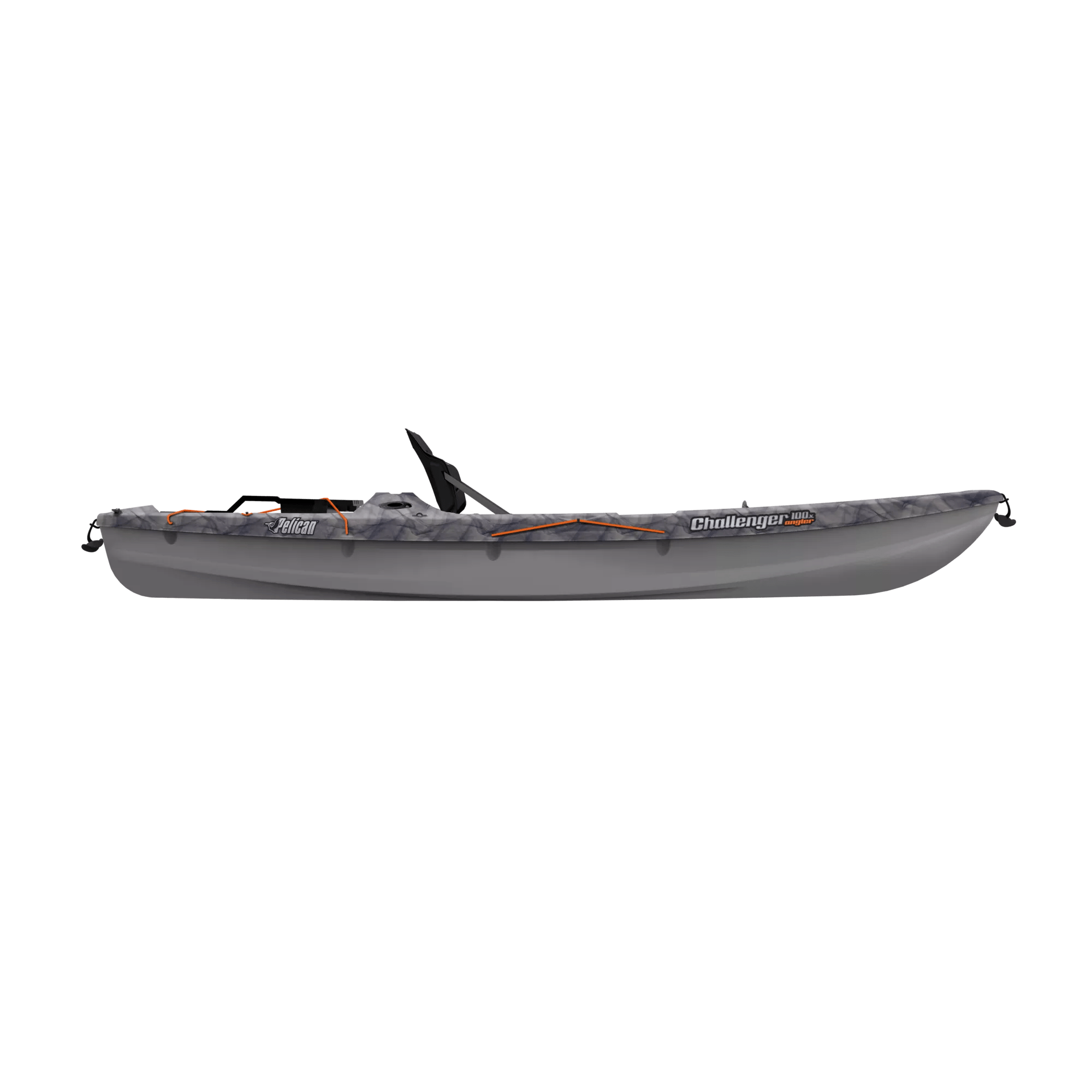 PELICAN - ChallengerSentinel 100X Angler Fishing Kayak - Black - MBF10P304 - SIDE
