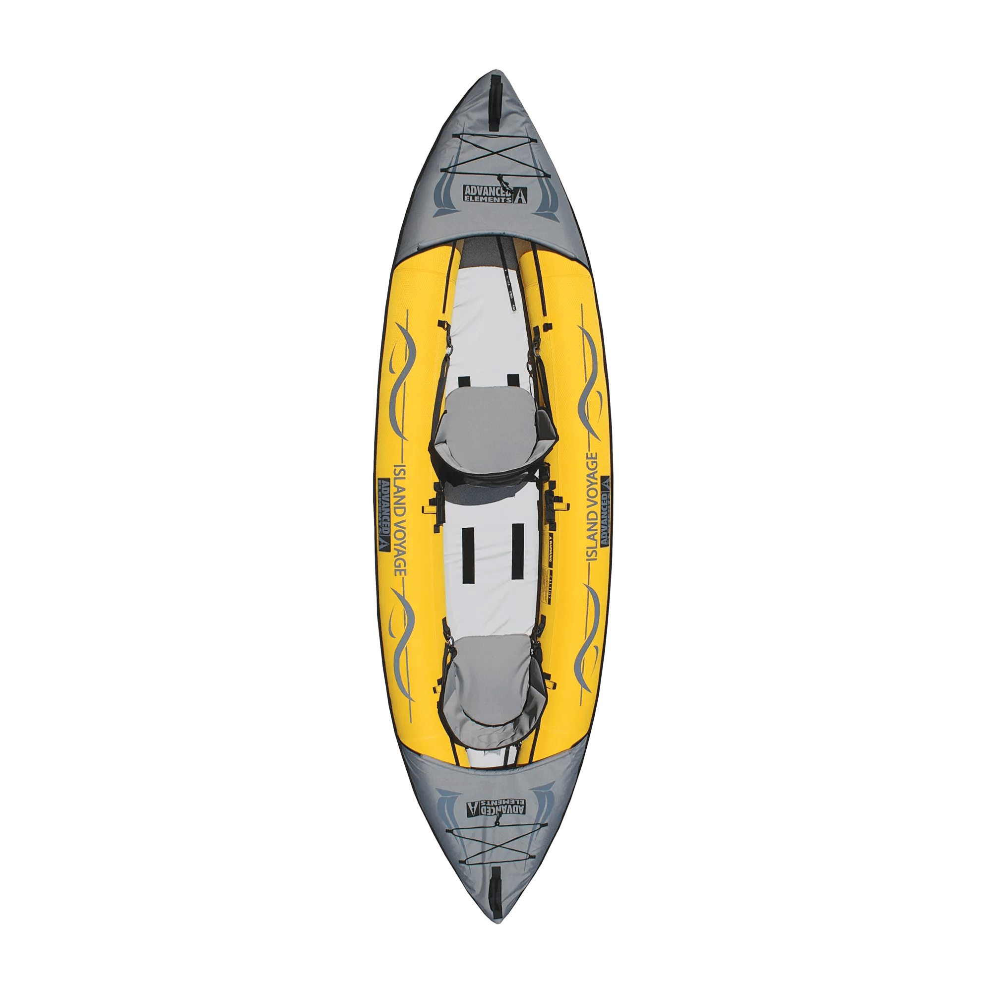 ADVANCED ELEMENTS - Island Voyage™ 2 Recreational Kayak Without Pump - Yellow - AE3023-Y - TOP