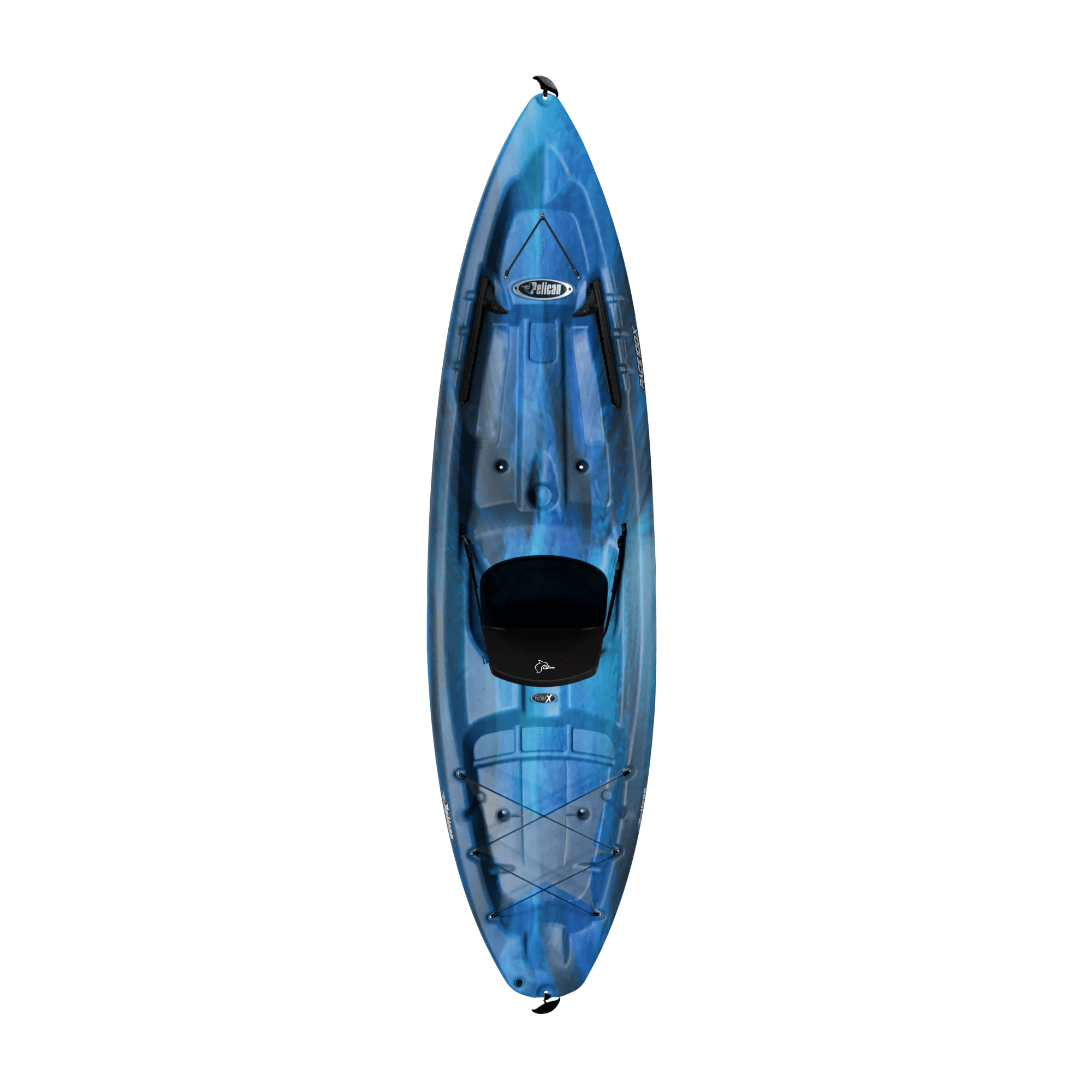PELICAN - Pace 100X Sit-on Recreational Kayak - Grey - KVF10P204 - TOP
