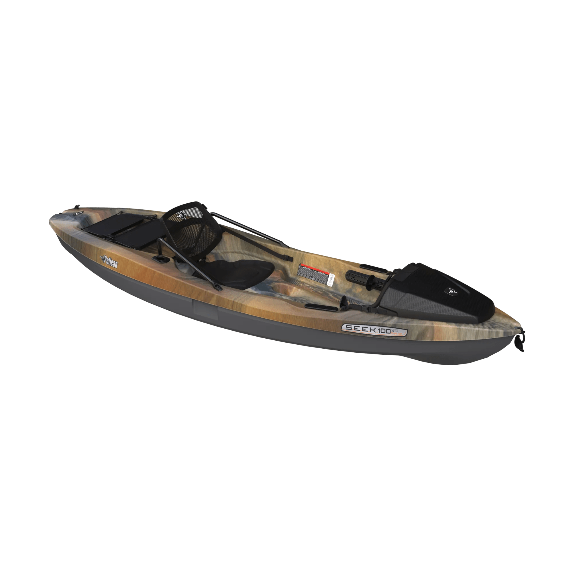 PELICAN - Kayak de pêche SEEK 100XP Angler - Grey - MKL10P605-00 - ISO