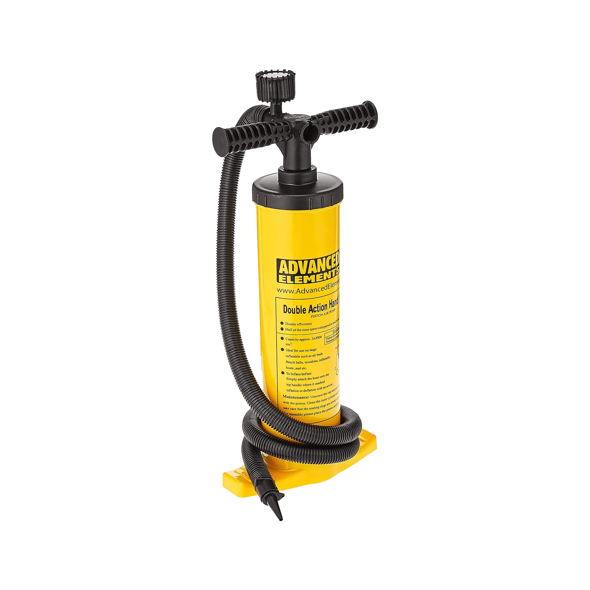 ADVANCED ELEMENTS - Double-Action Hand Pump with Pressure Gauge - Black - AE2011 - SIDE