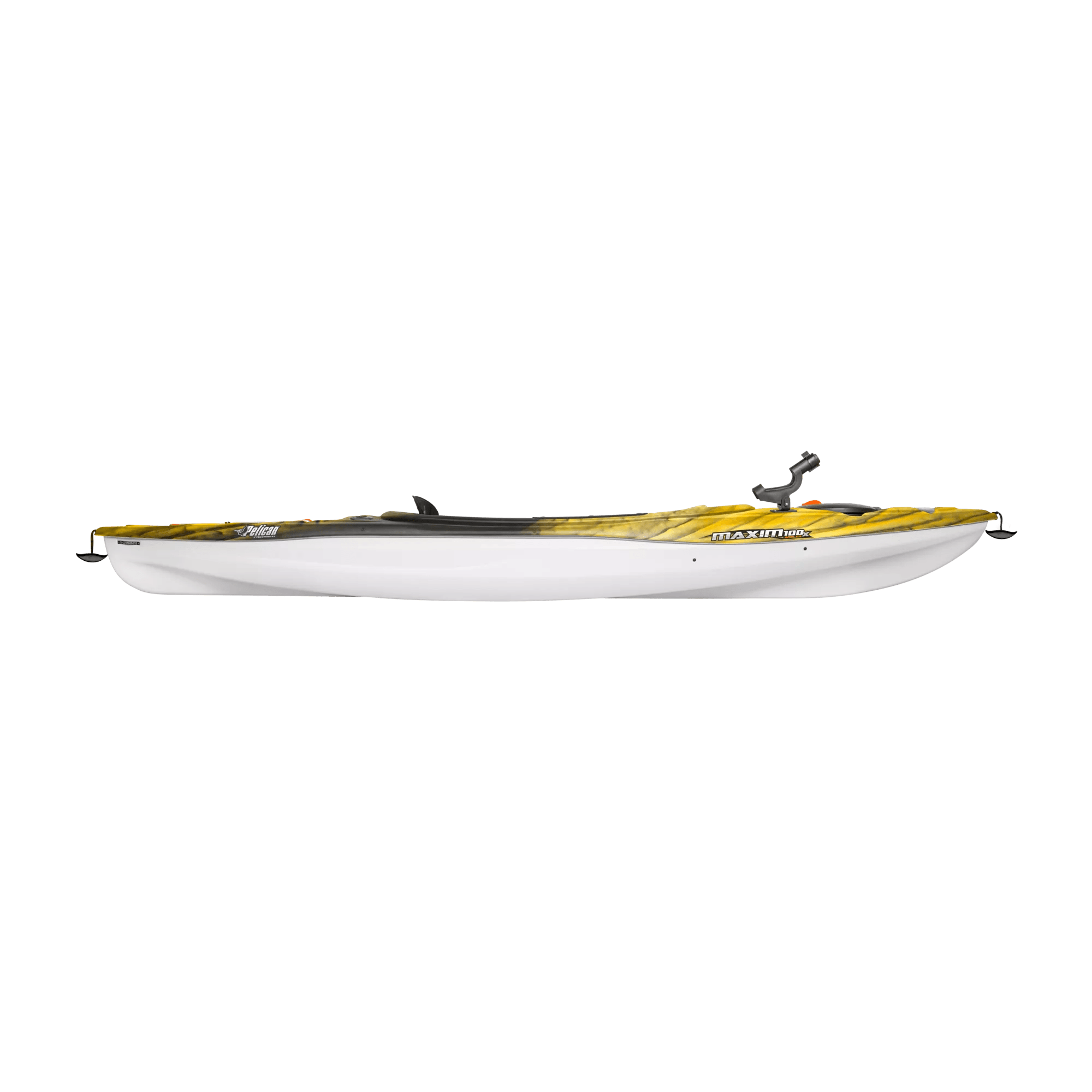 PELICAN - Kayak de pêche Maxim 100X Angler - Yellow - KFP10P109 - SIDE