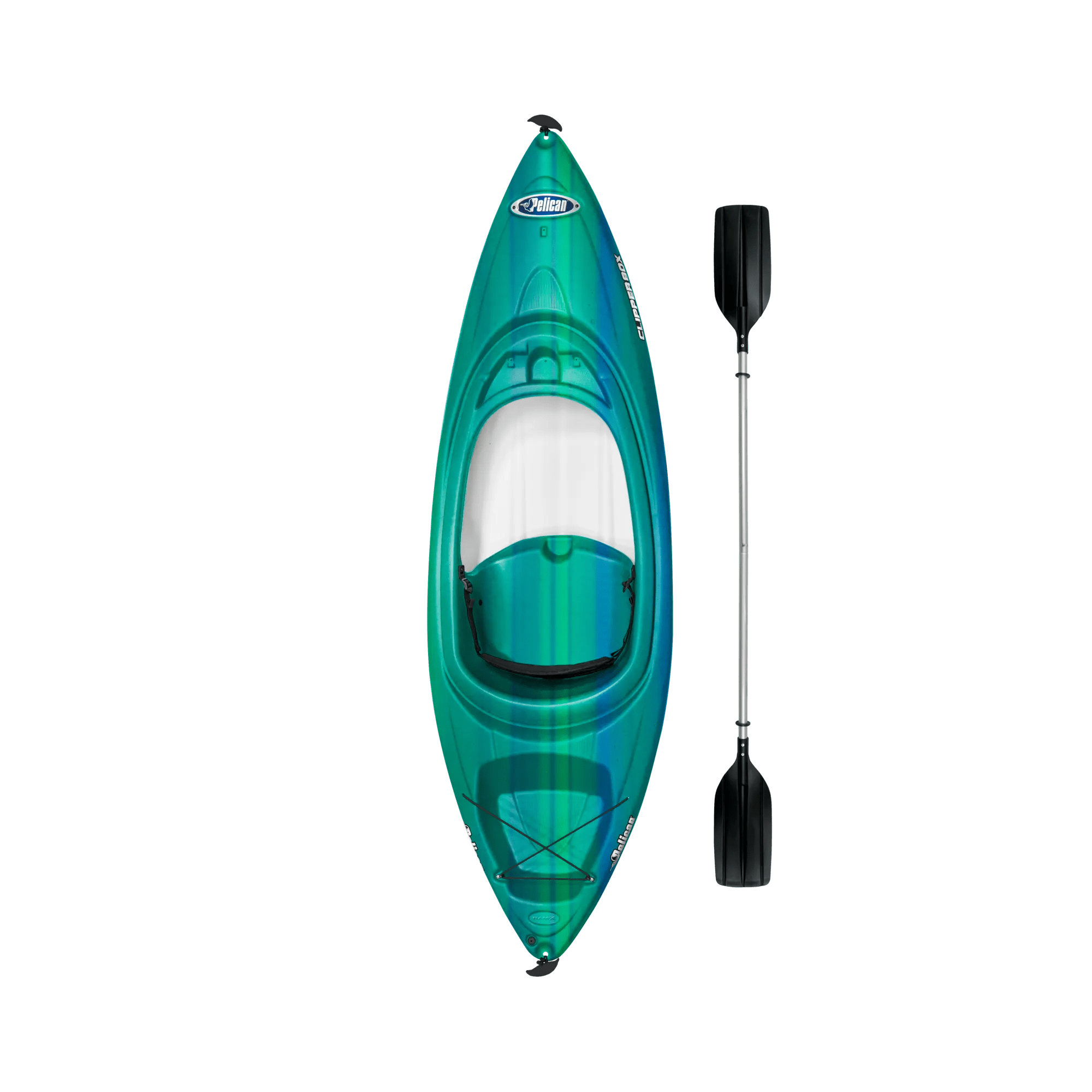 PELICAN - CLIPPER 80X  Recreational Kayak with Paddle - Blue - KFF08P205 - TOP