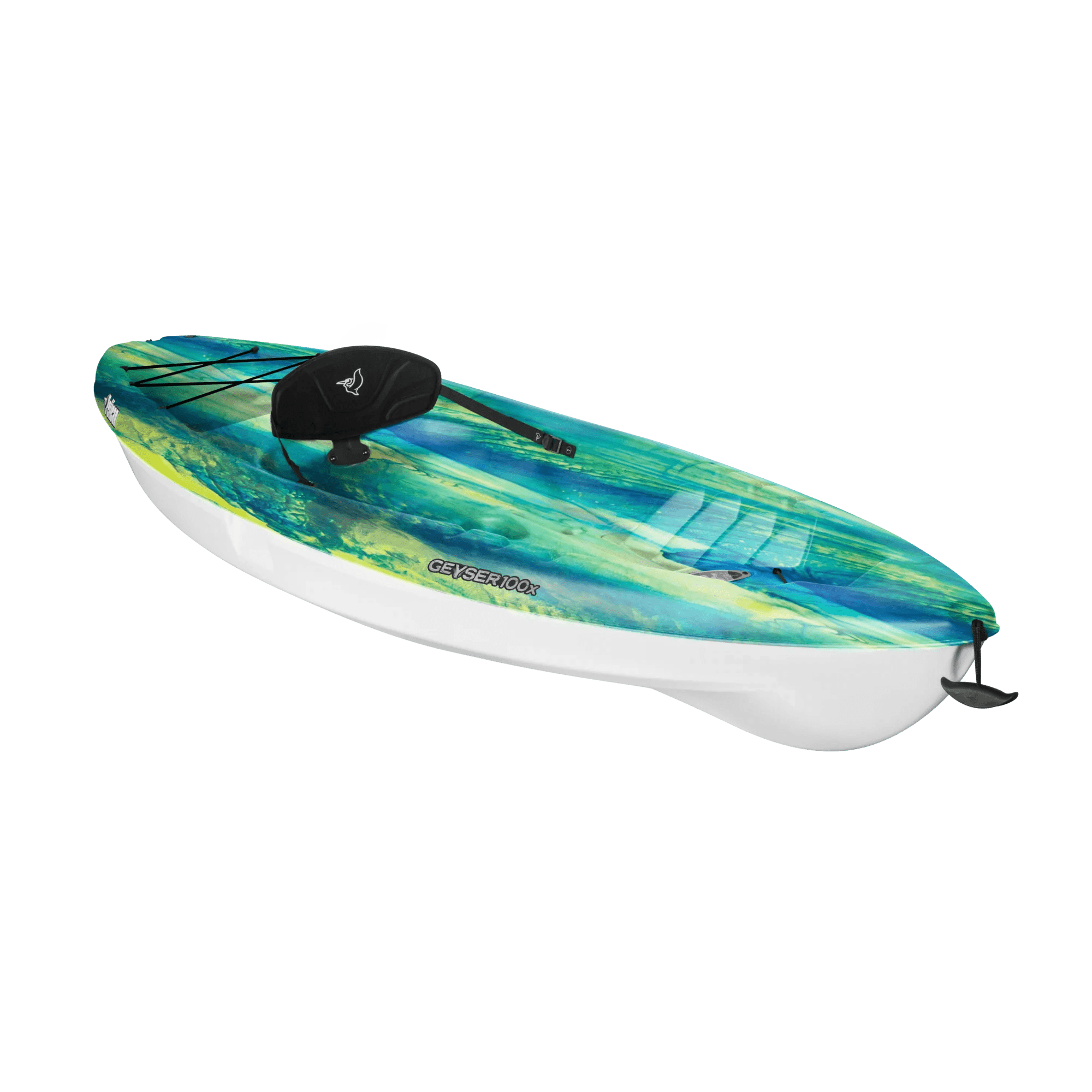 PELICAN - GEYSER 100X Recreational Kayak with Paddle - Grey - KVL10P505 - ISO