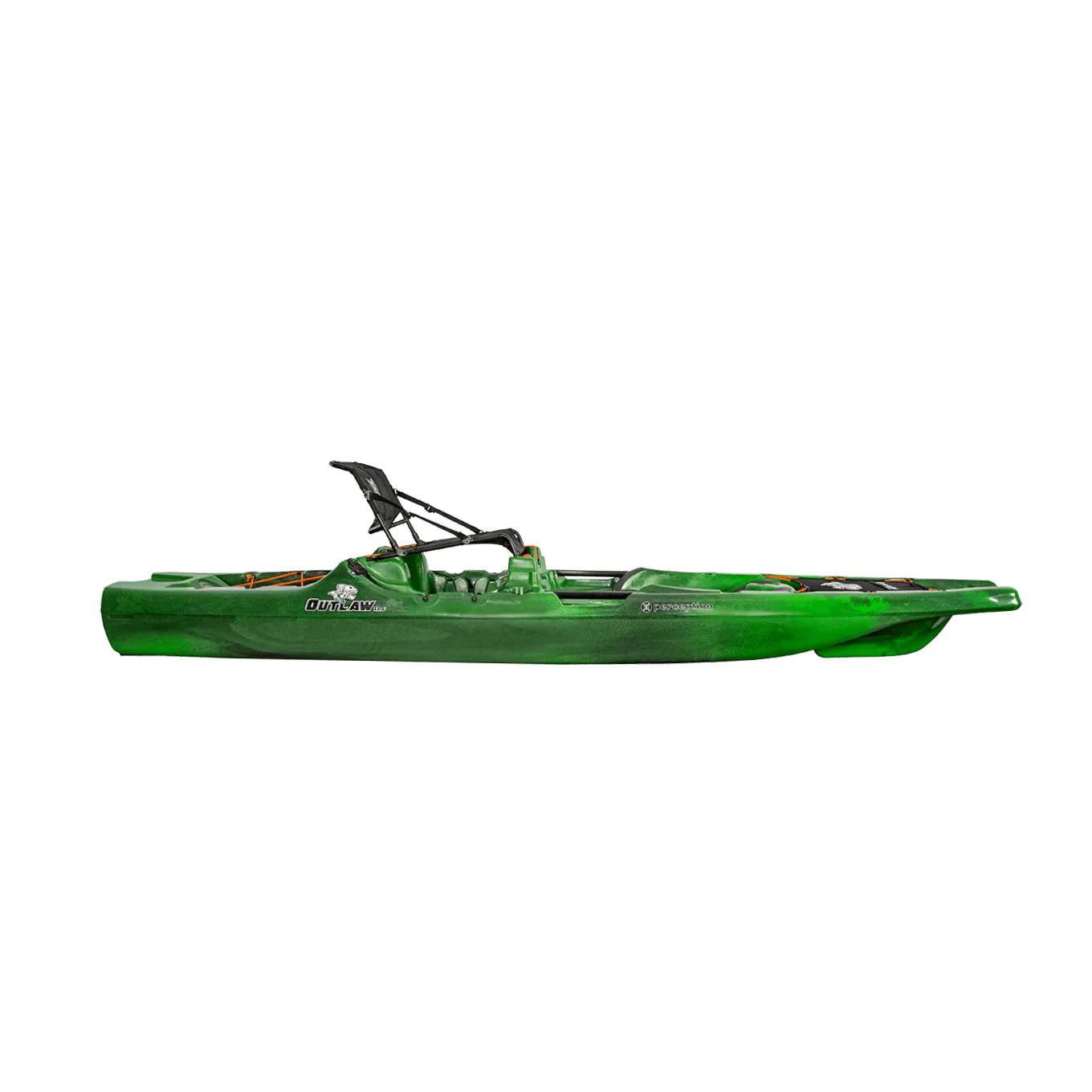 PERCEPTION - Outlaw 11.5 Fishing Kayak - Green - 9351810031 - SIDE