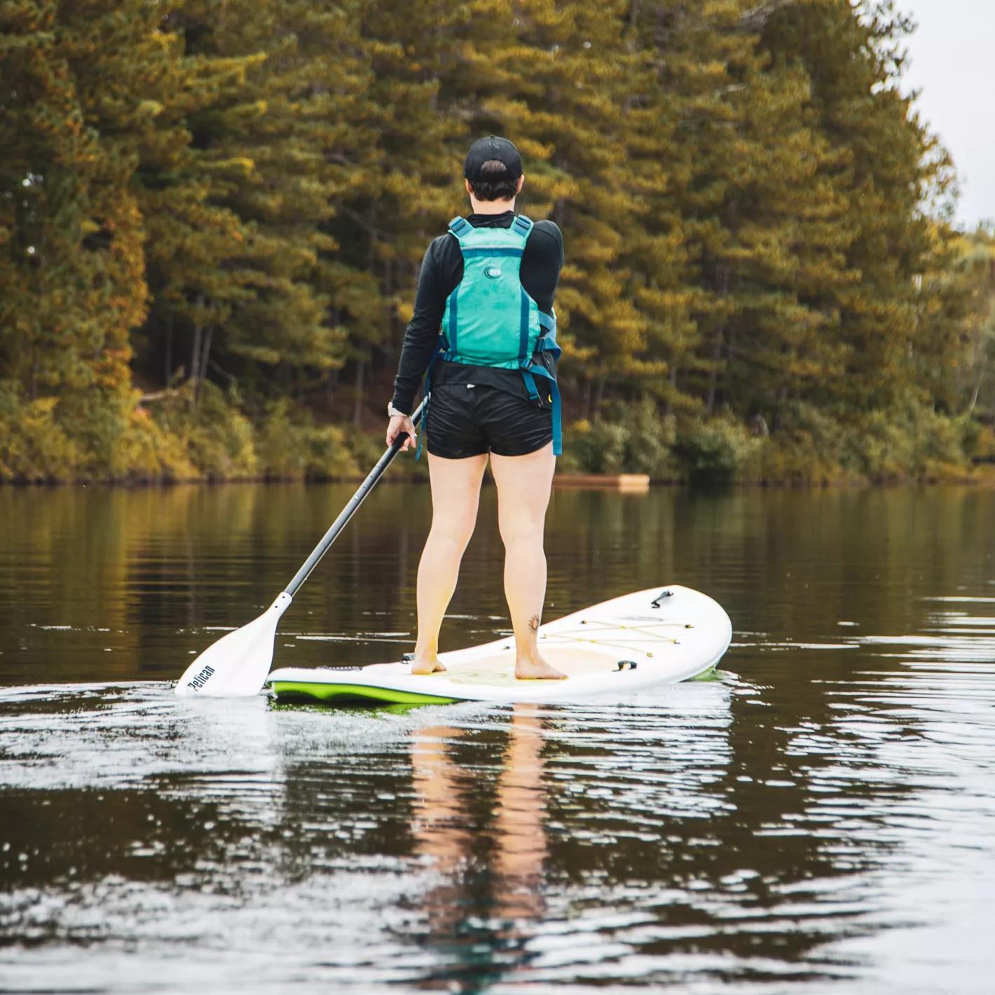 PELICAN - Flow 106 Recreational Paddle Board - White - FAA10P109-00 - LIFE STYLE 3