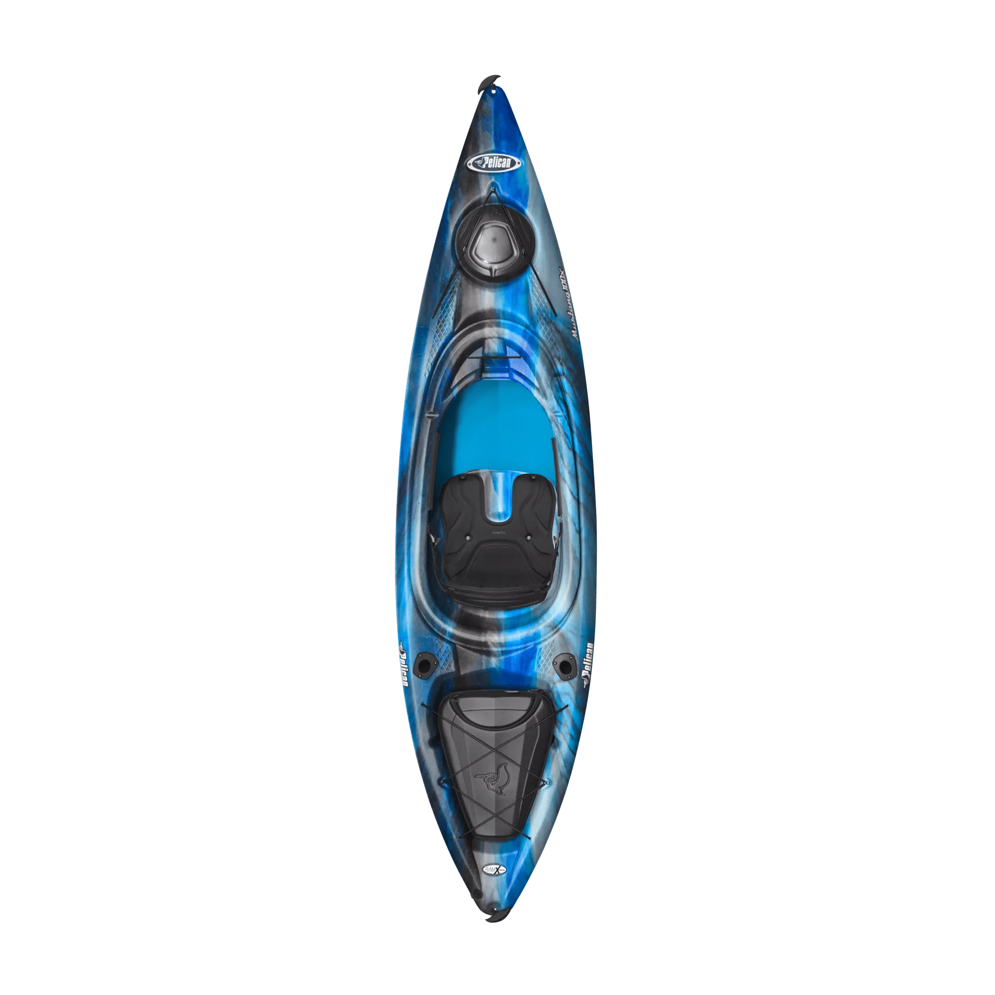 PELICAN - Mustang 100X EXO Recreational Kayak - Grey - KYF10P300 - TOP
