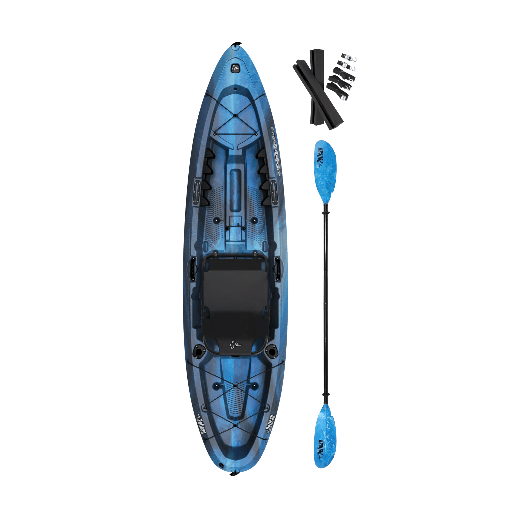 PELICAN - Kayak de pêche Axiom 100XP Angler - Grey - MGF10P303-00 - TOP