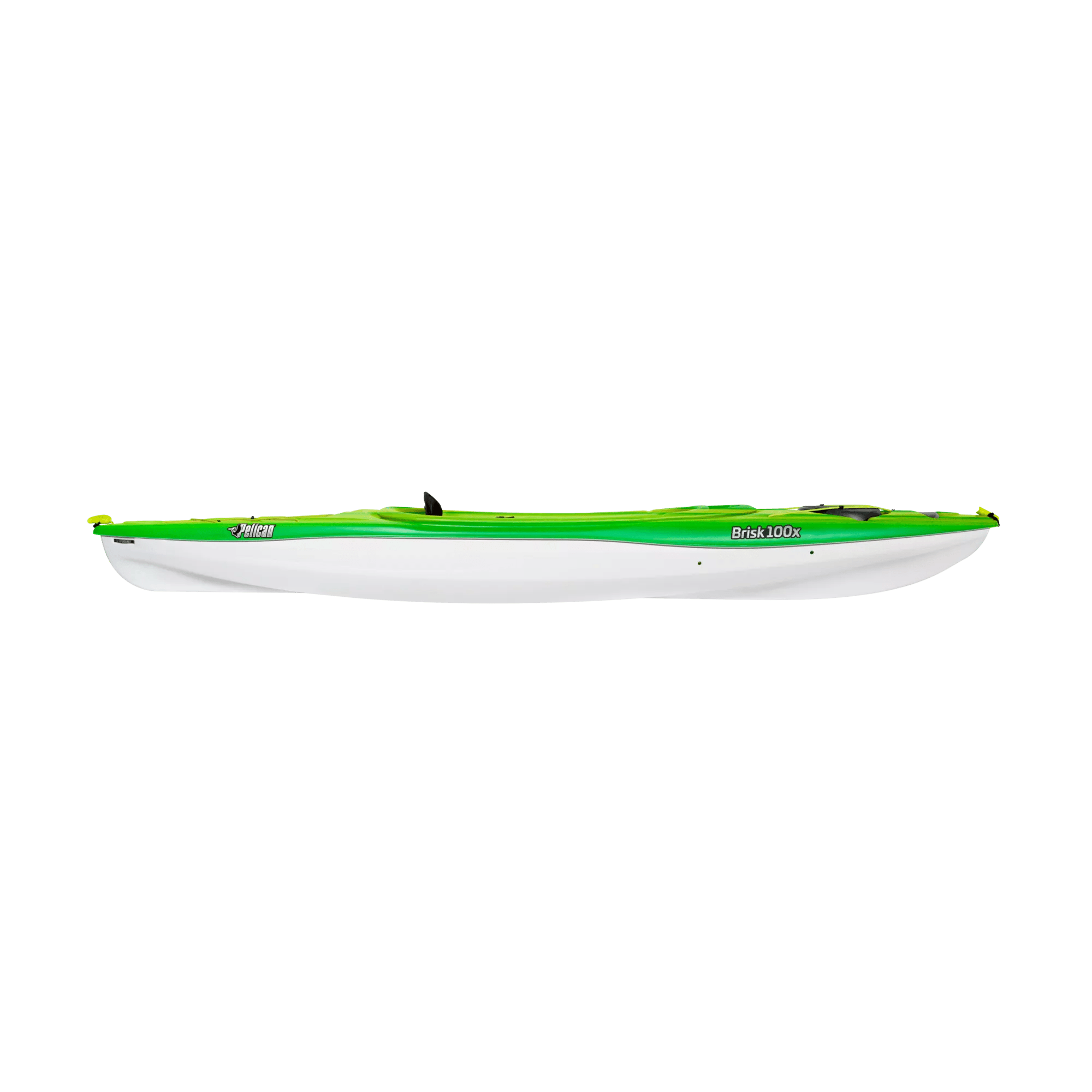 PELICAN - Brisk 100X Recreational Kayak with Paddle - White - KFF10P503 - SIDE