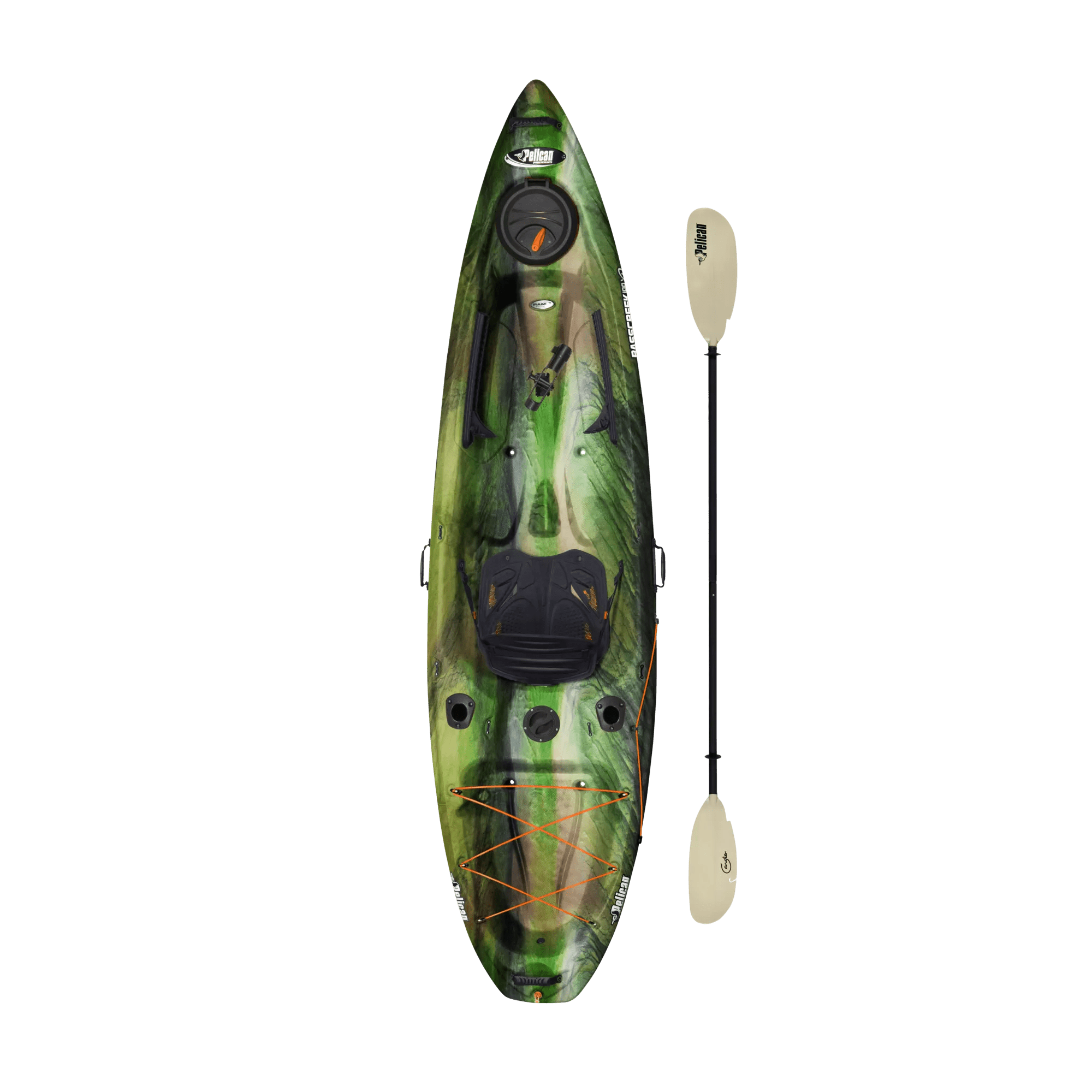 PELICAN - Kayak de pêche Basscreek 100XP Angler de Pelican - Grey - KWP10P100-00 - TOP