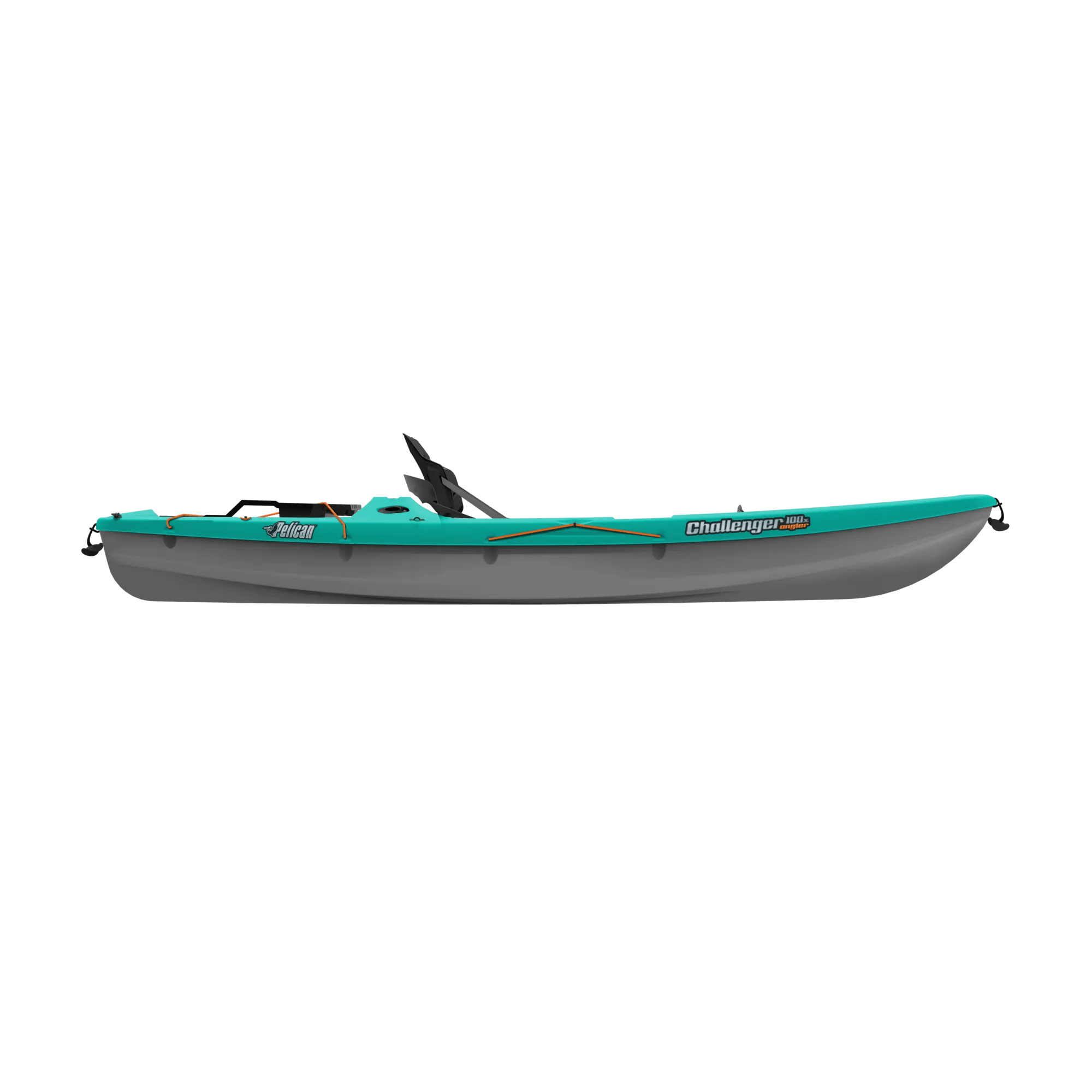PELICAN - ChallengerSentinel 100X Angler Fishing Kayak - Aqua - MBA10P104 - SIDE