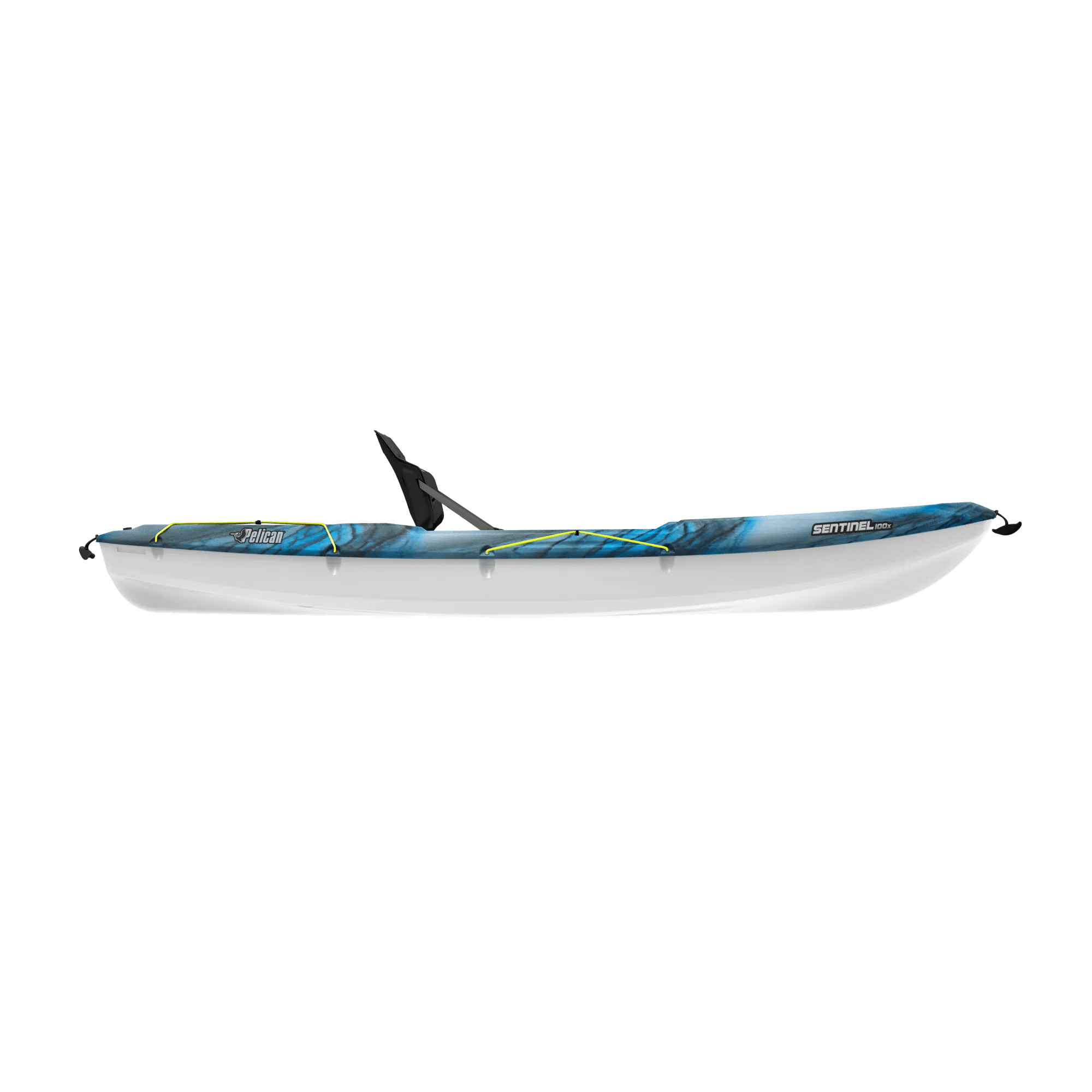 PELICAN - Sentinel 100X EXO Recreational Kayak - Grey - MEF10P100-00 - SIDE