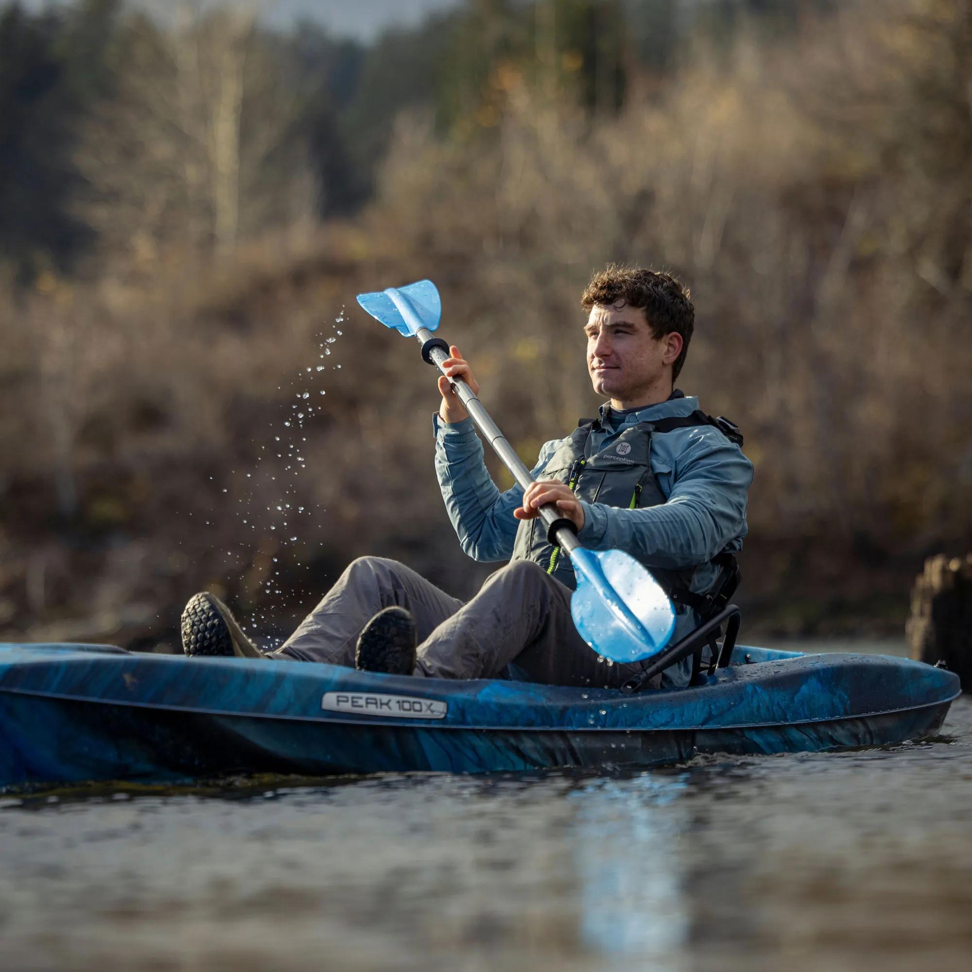 PELICAN - PEAK 100X Recreational Kayak - Grey - MKL10P805-00 - LIFE STYLE 1