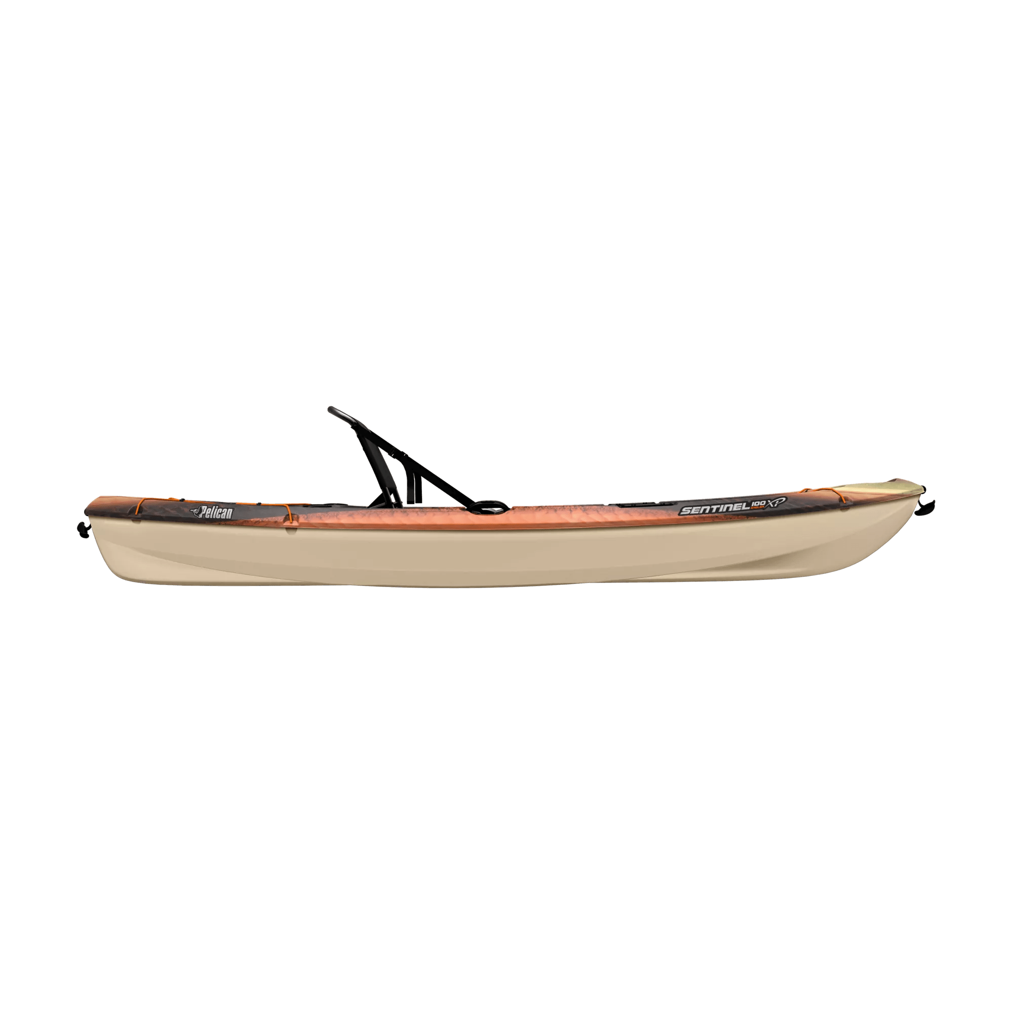 PELICAN - Sentinel 100XP Angler Fishing Kayak - Orange - MGF10P101 - SIDE