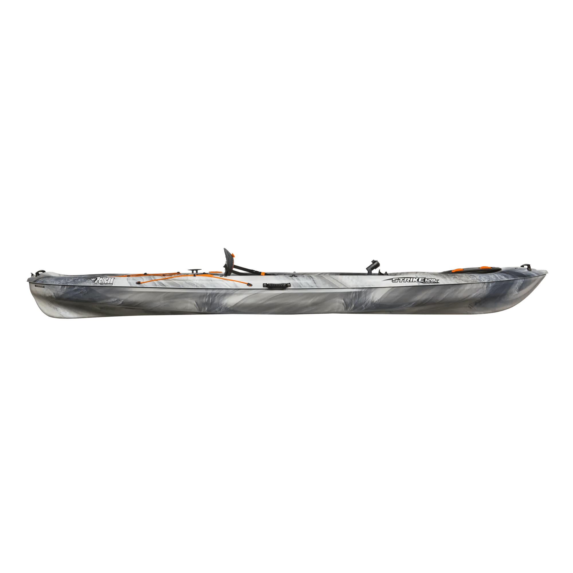 PELICAN - Strike 120X Angler Fishing Kayak - Grey - KWP12P208 - SIDE