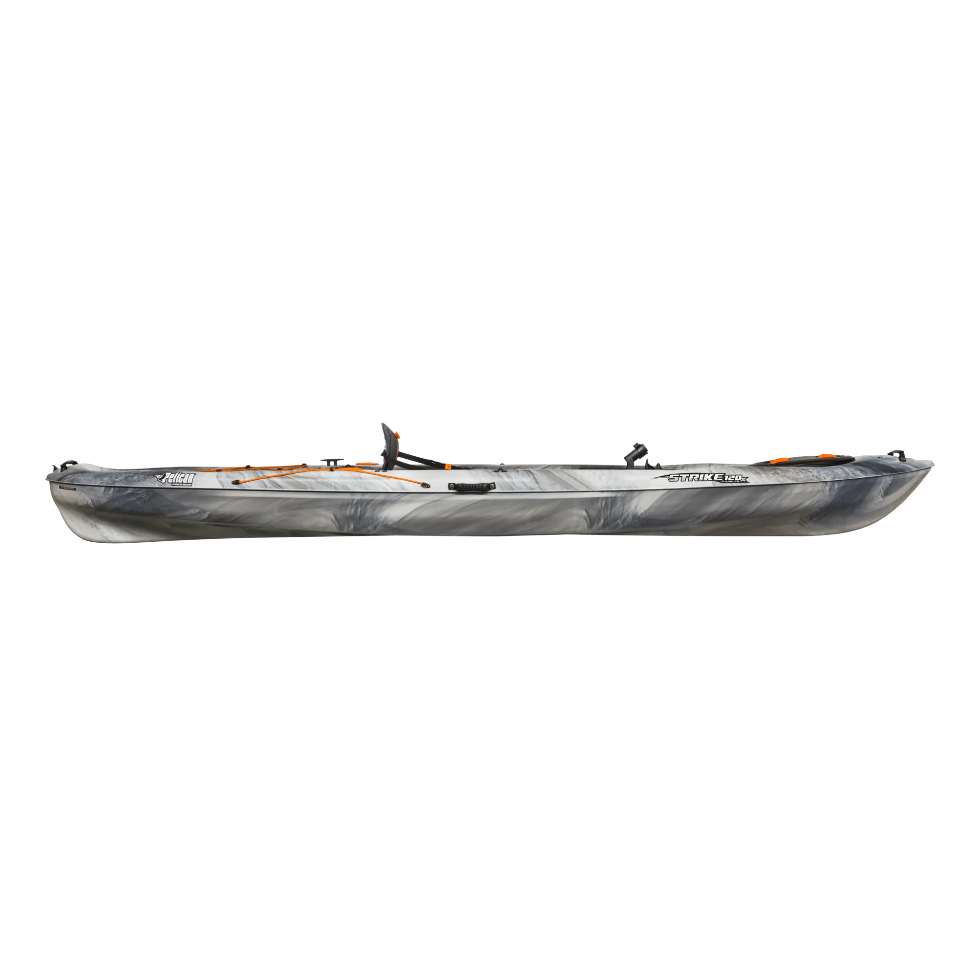 PELICAN - Kayak de pêche Strike 120X Angler - Grey - KWP12P208 - SIDE