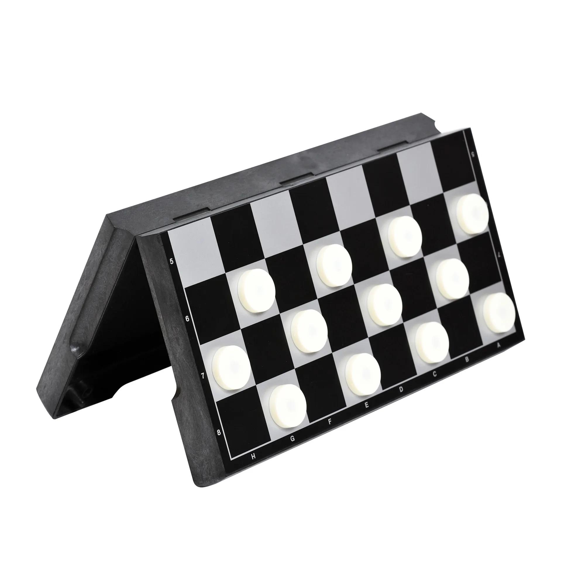 GSI OUTDOORS - Basecamp Magnetic Chess & Checkers - Black - 99929 - SIDE