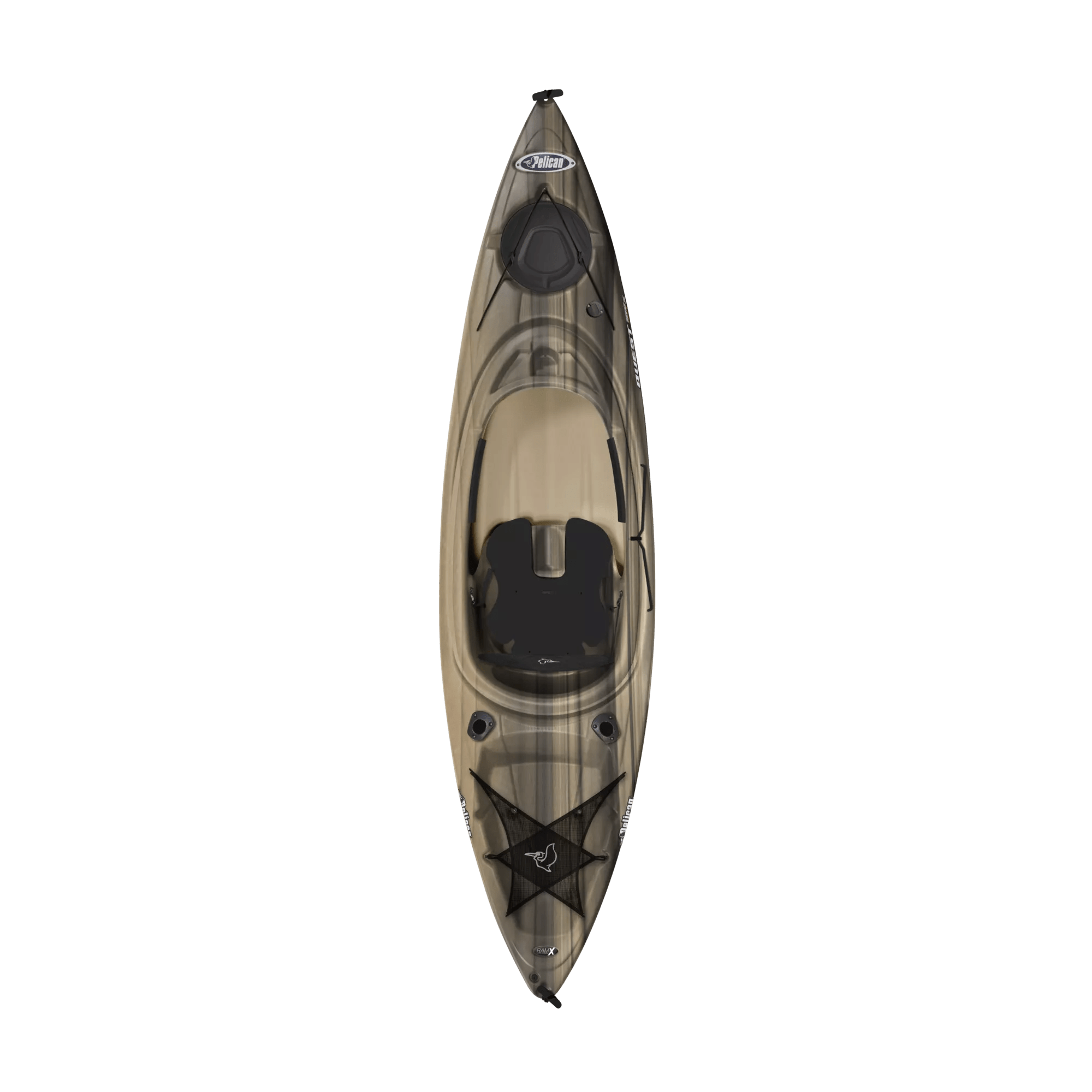 PELICAN - Quest 100X Angler Fishing Kayak - Beige - KFF10P260 - TOP