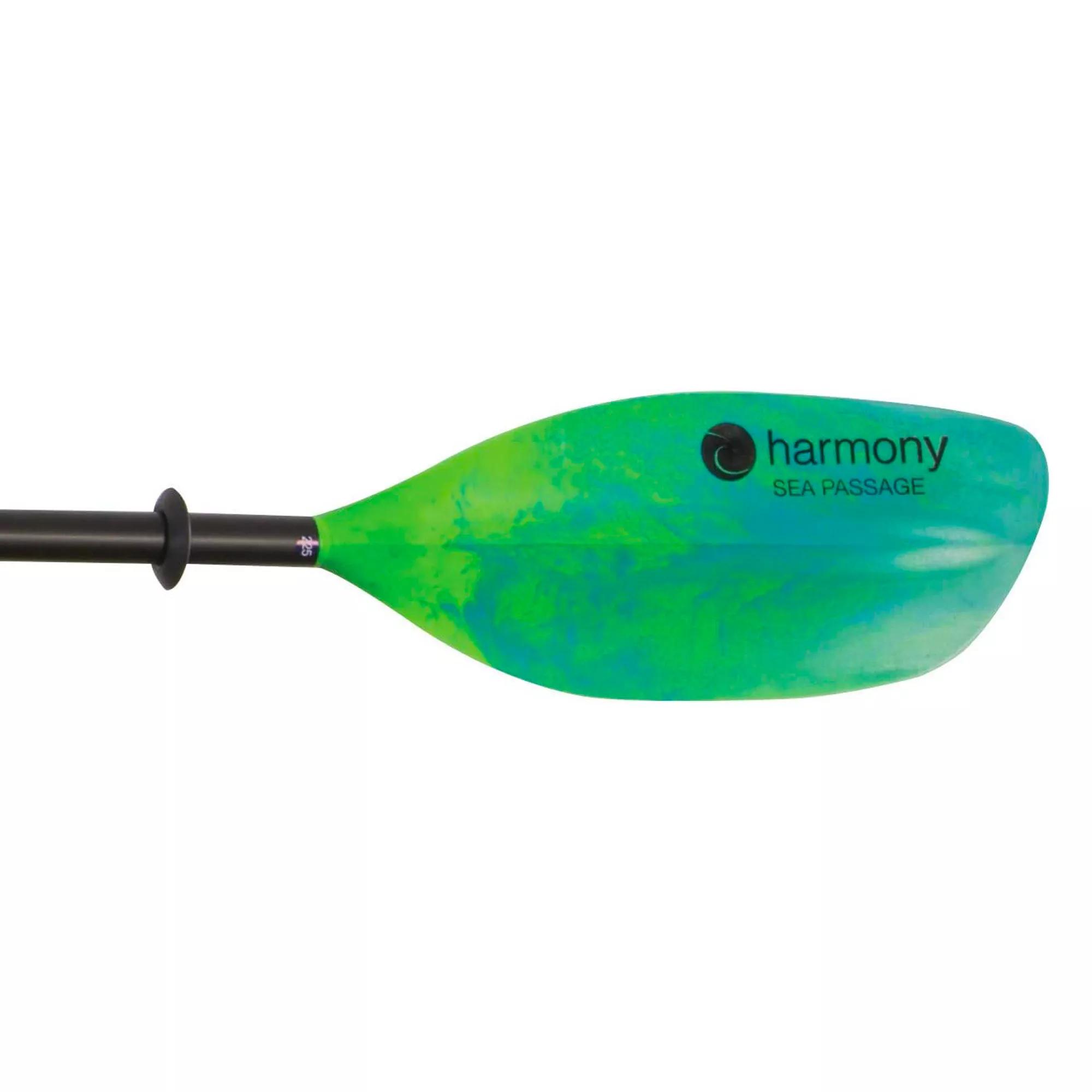 HARMONY - Sea Passage Aluminum Paddle - Turquoise/Lime - Lime - 8027055 - ISO