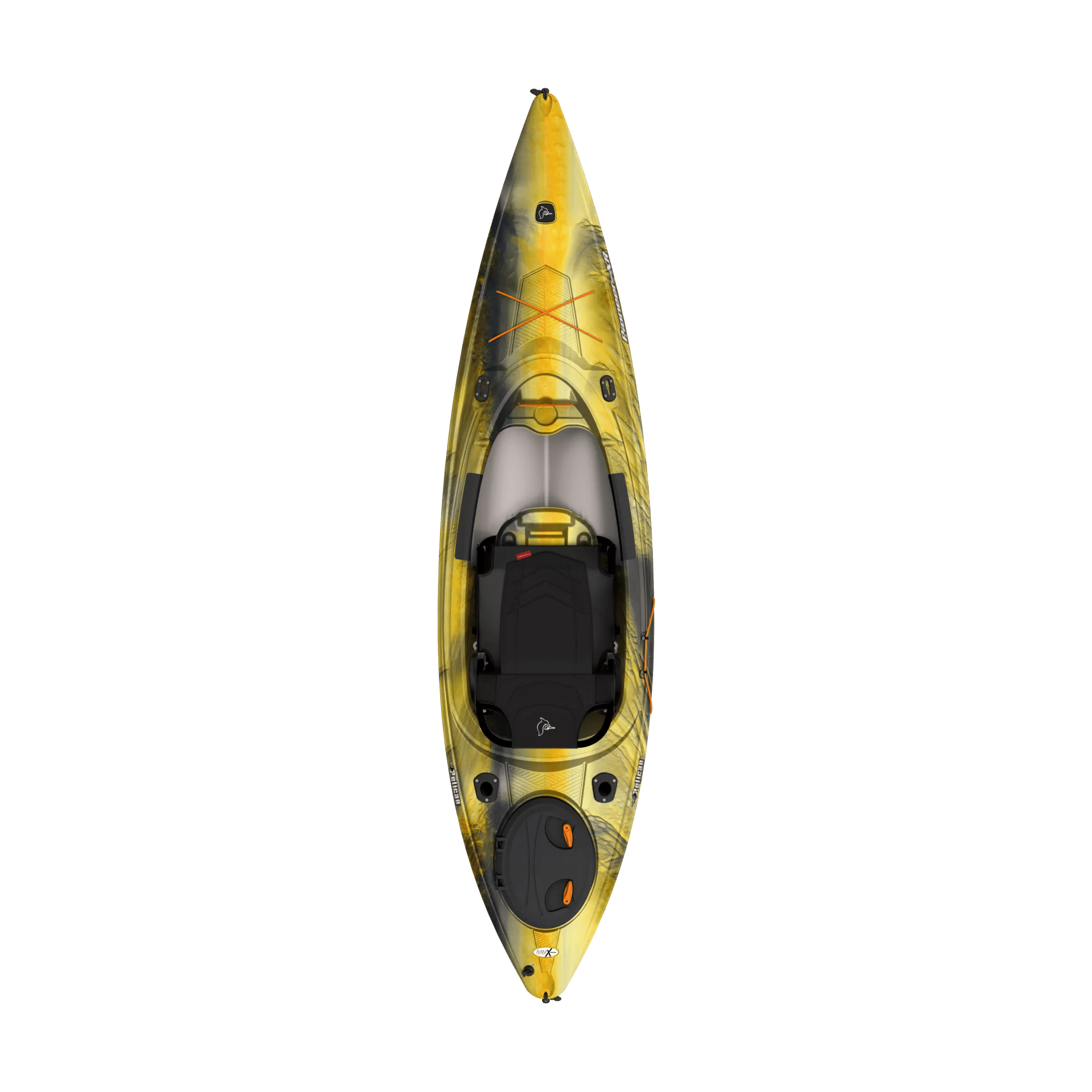 PELICAN - Pioneer 100XR Recreational Kayak - Yellow - MDP10P400 - TOP