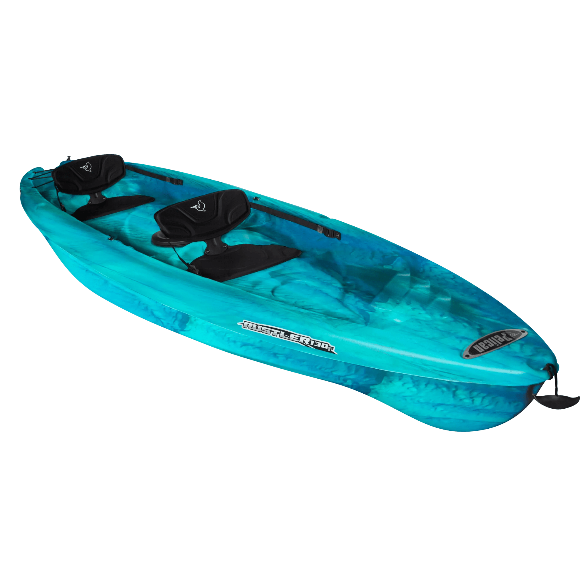 PELICAN RUSTLER 130T Tandem Recreational Kayak with Paddle KUF13P10200