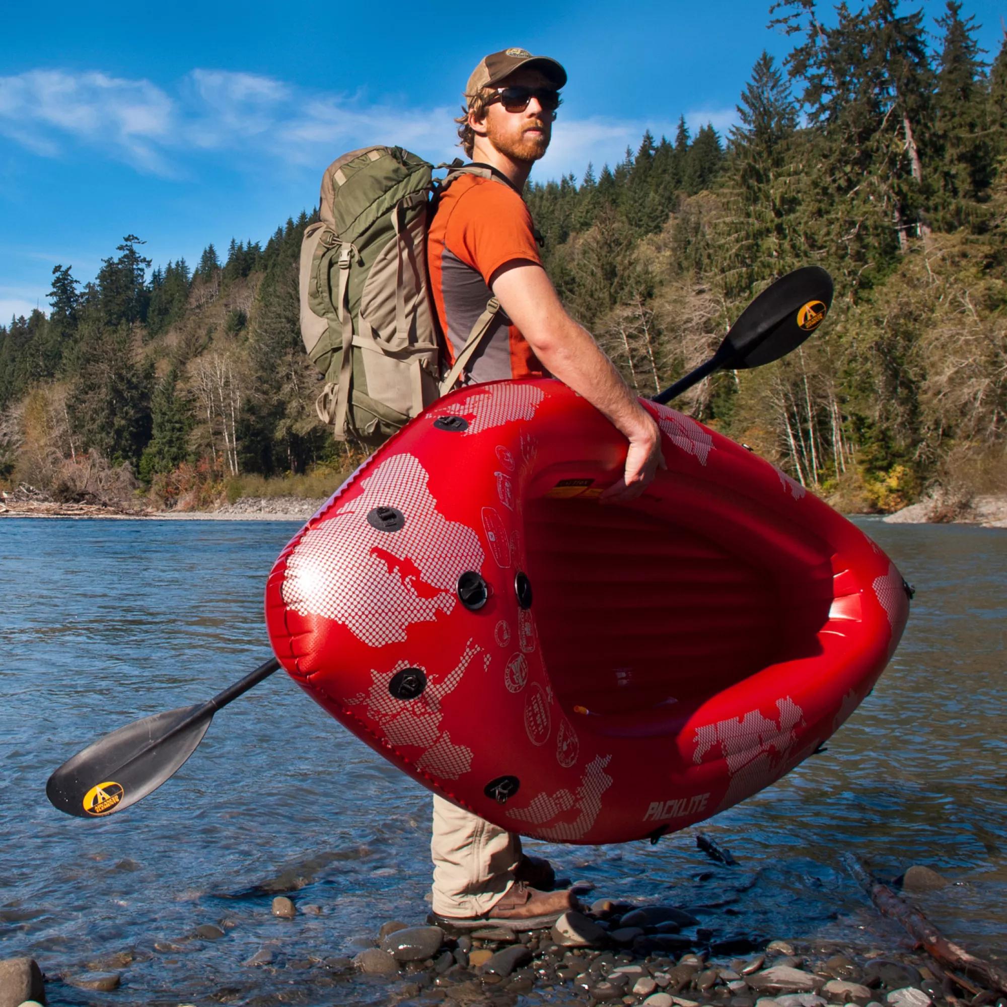 ADVANCED ELEMENTS - PackLite™ Recreational Kayak with Pump - Red - AE3021-R-P - LIFE STYLE 2