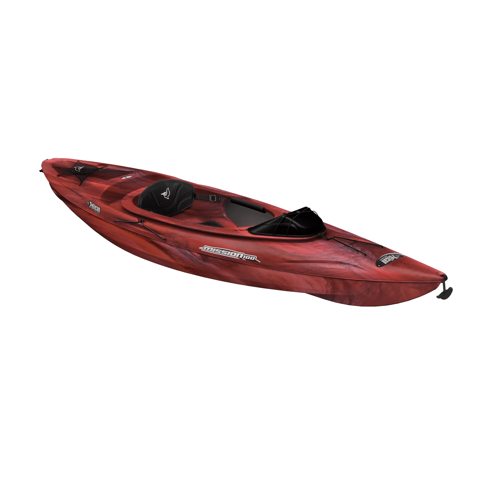 PELICAN - Mission 100 Kayak with Paddle - Red - KAP10P404 - 