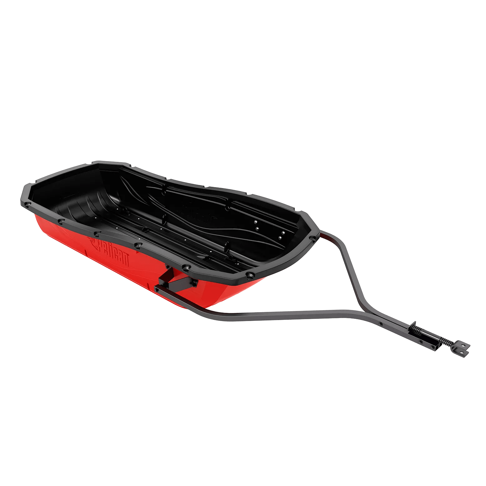 PELICAN - Trek Sport 68 Utility Sled with Ram-X Runners, Tow Hitch, Travel Cover & D-Ring Anchors and Straps - Red - LHT68PA08 - ISO 