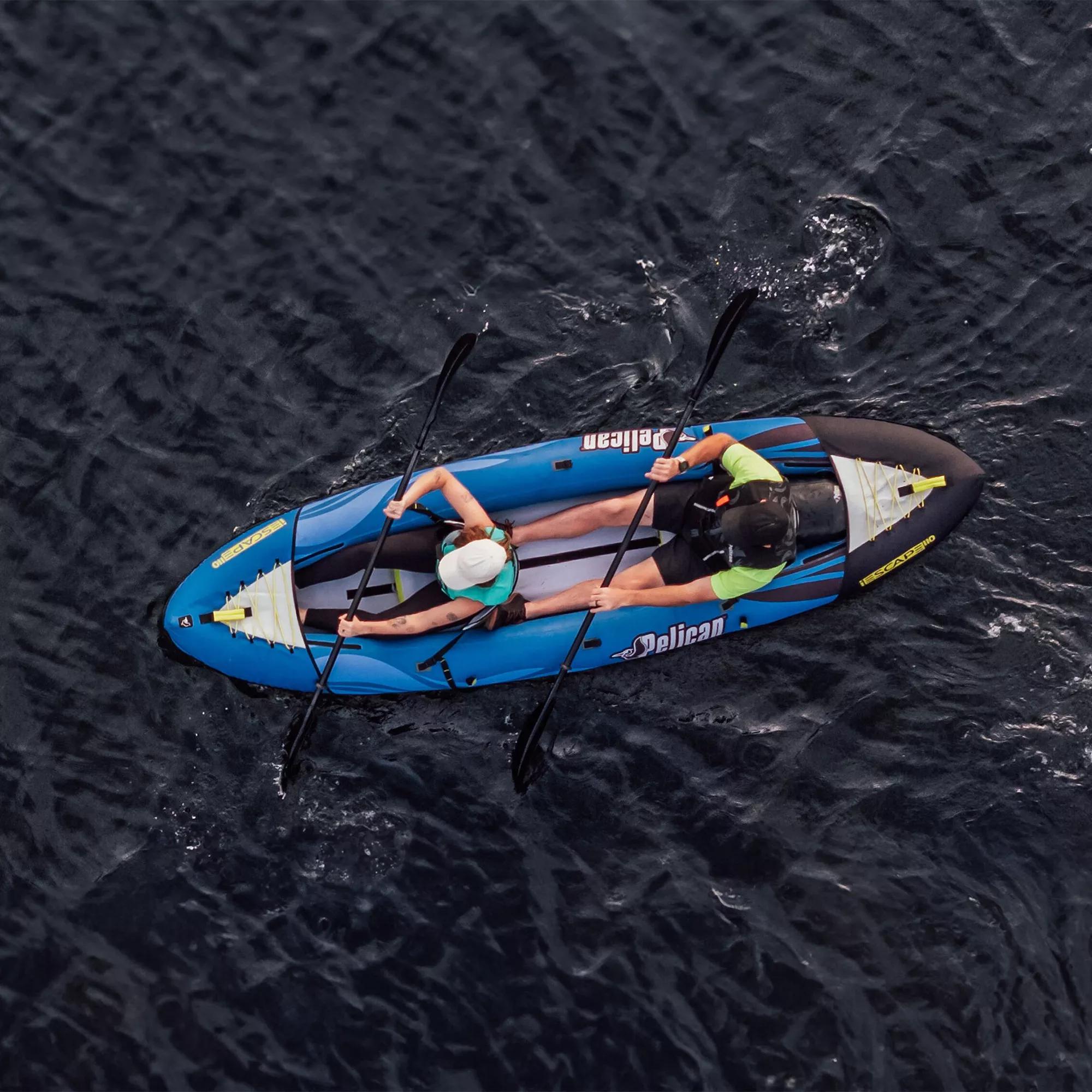 PELICAN - Kayak récréatif convertible tandem gonflable iESCAPE 110 - Blue - MMG11P104 - LIFE STYLE 2