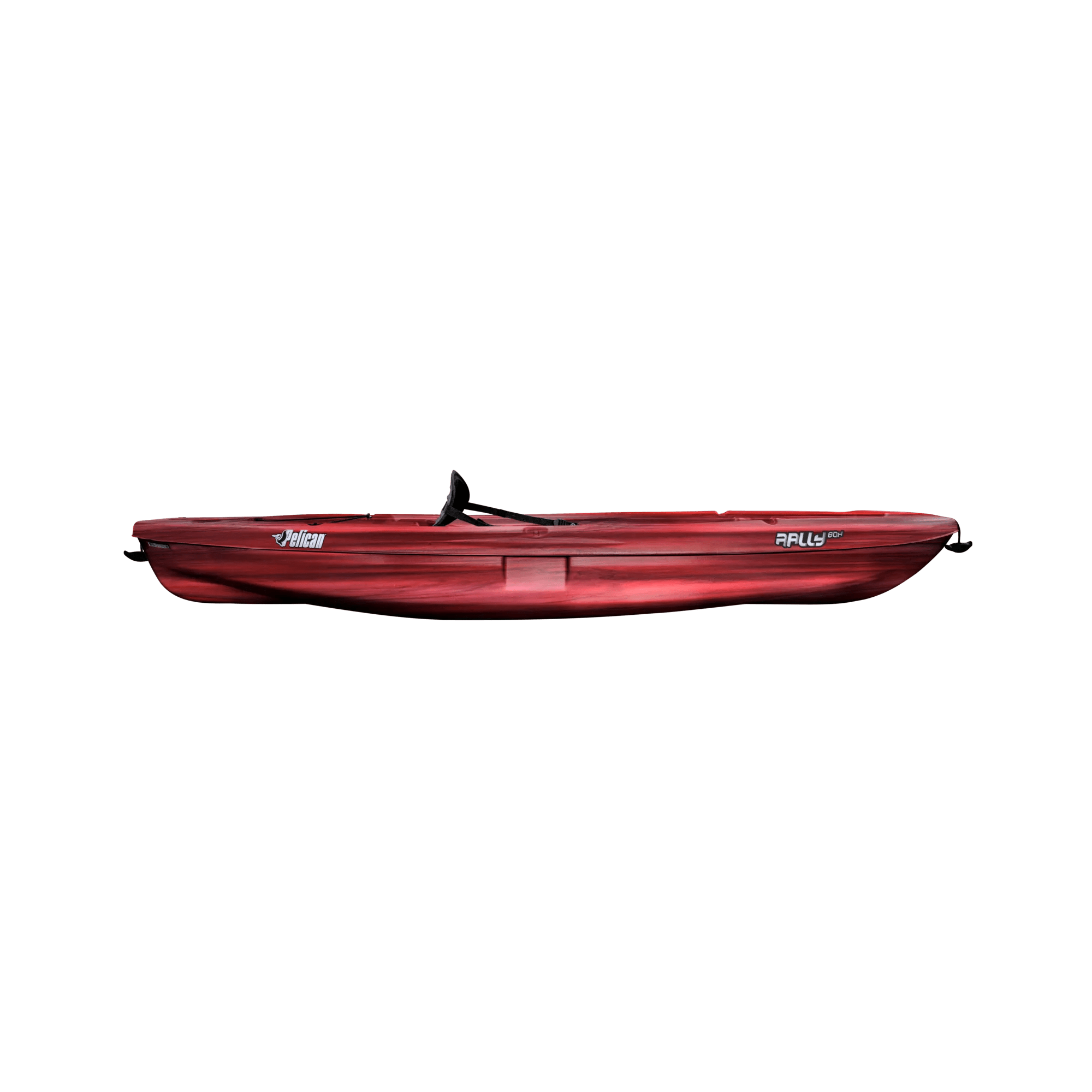 PELICAN - Rally 80X Recreational Kayak with Paddle - Red - KVF08P505 - SIDE