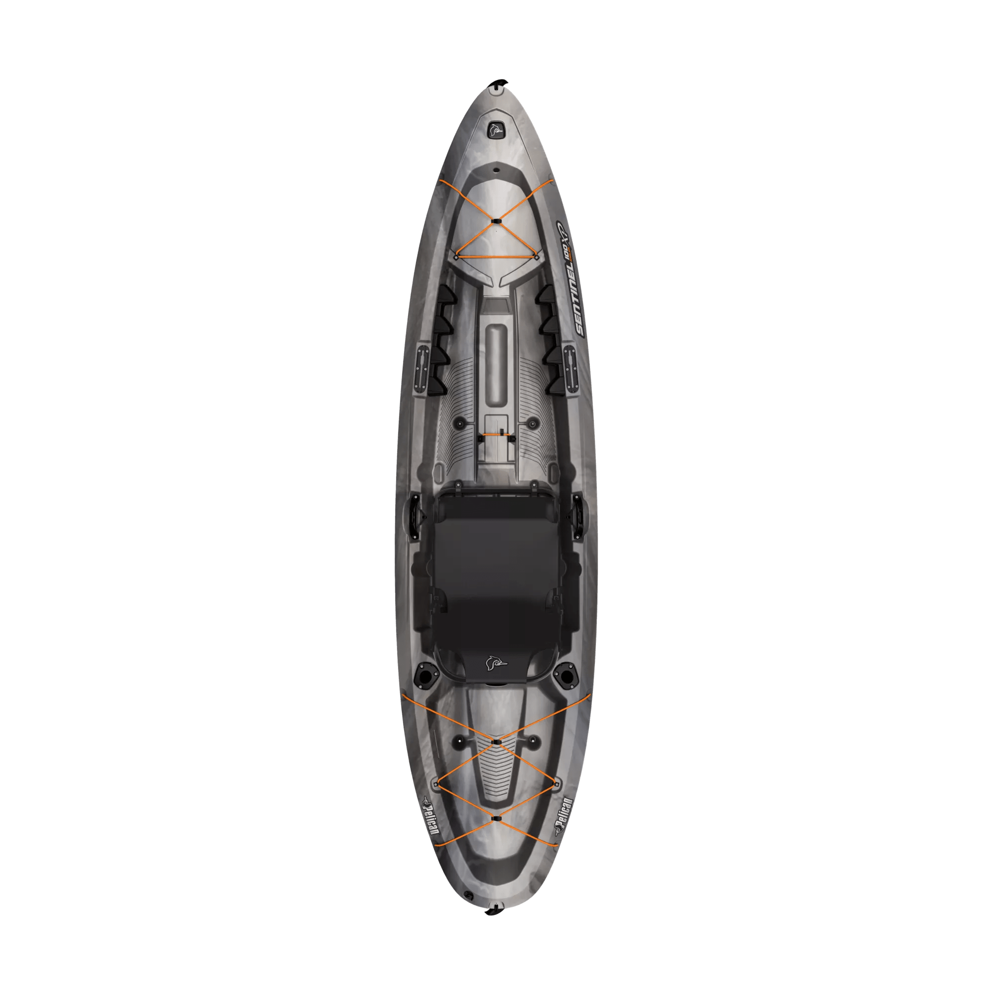 PELICAN - Sentinel 100XP Angler Fishing Kayak - Grey - MGF10P103-00 - TOP