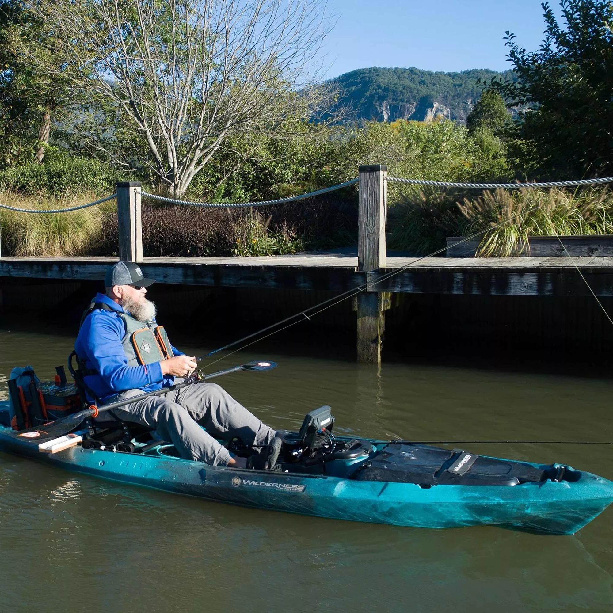 WILDERNESS SYSTEMS - A.T.A.K. 120 Fishing Kayak - Discontinued color/model - Blue - 9750917110 - LIFE STYLE 1