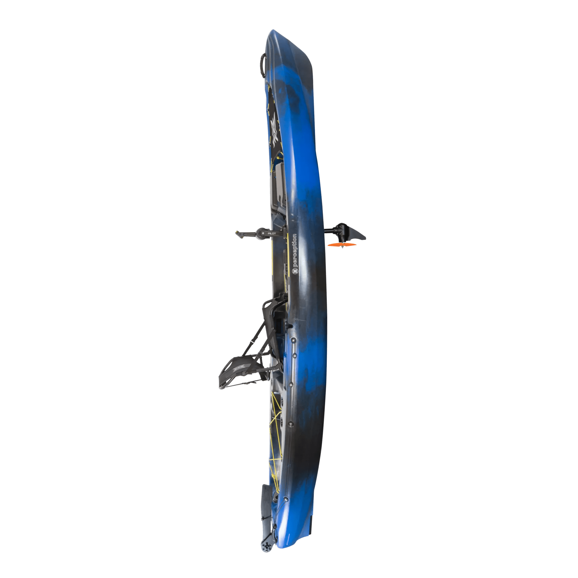 PERCEPTION - Pescador Pilot 12.0 Fishing Kayak - Blue - 9351587157 - SIDE
