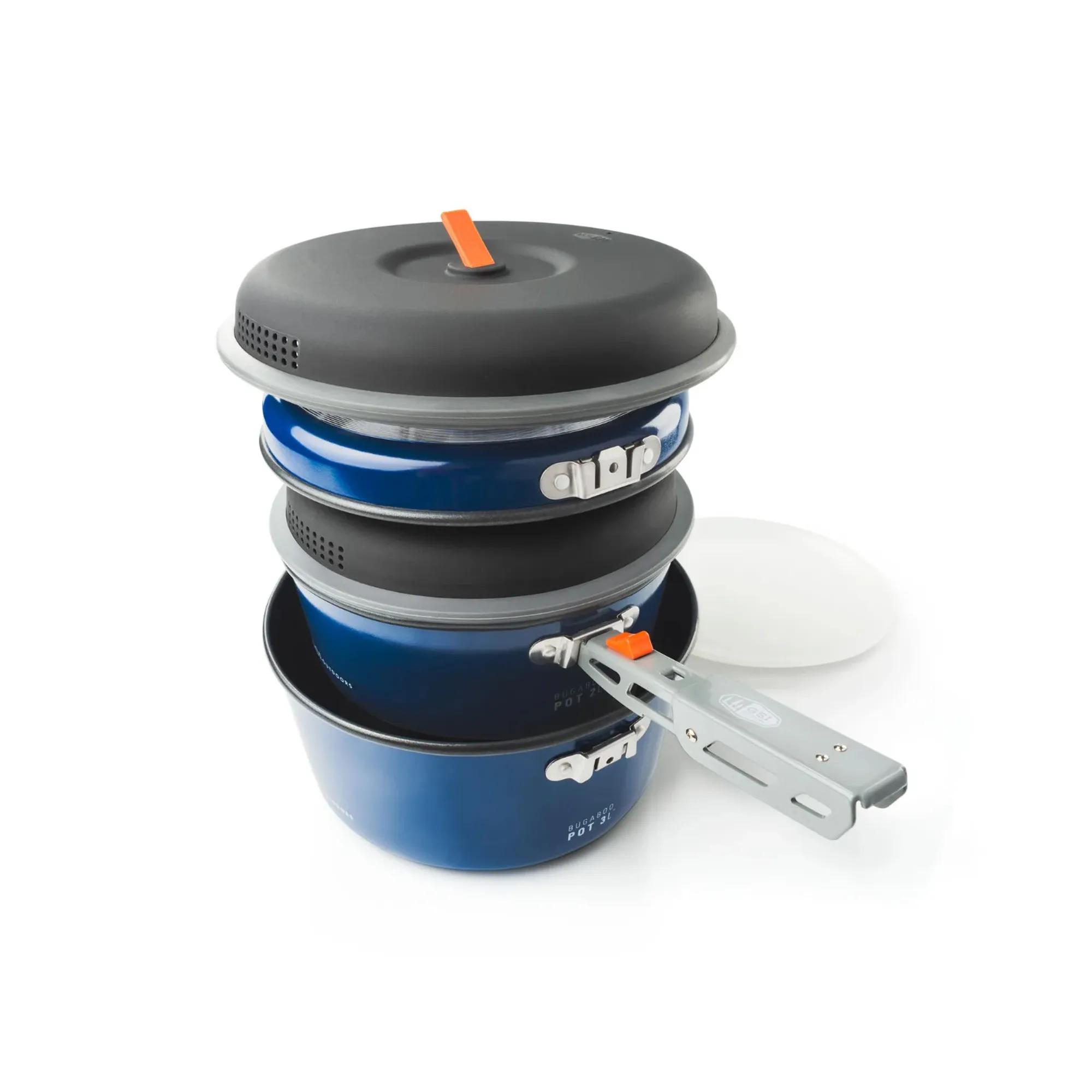 GSI OUTDOORS - Bugaboo Base Camper Cookset - Blue - 44232 - SIDE